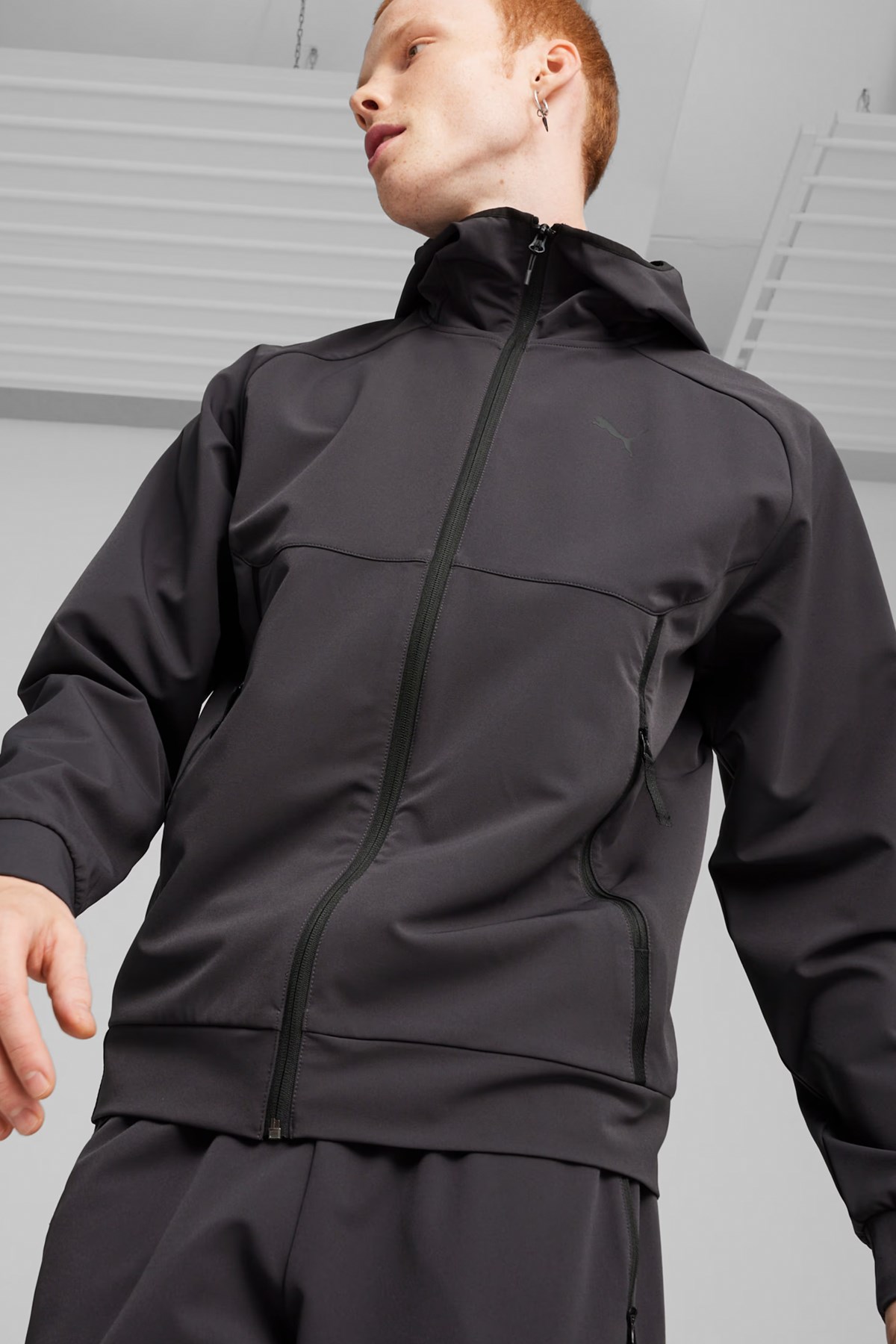 Puma Tech Track Erkek Sweatshirt 62548601 Siyah