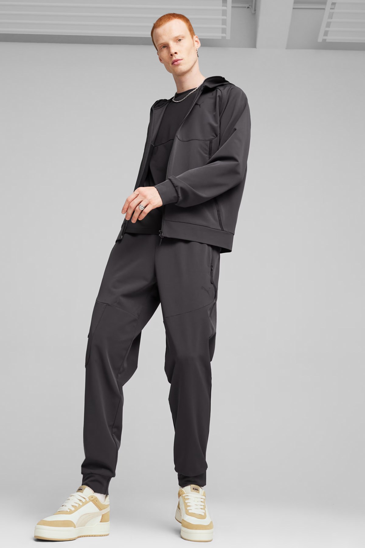 Puma Tech Track Erkek Sweatshirt 62548601 Siyah