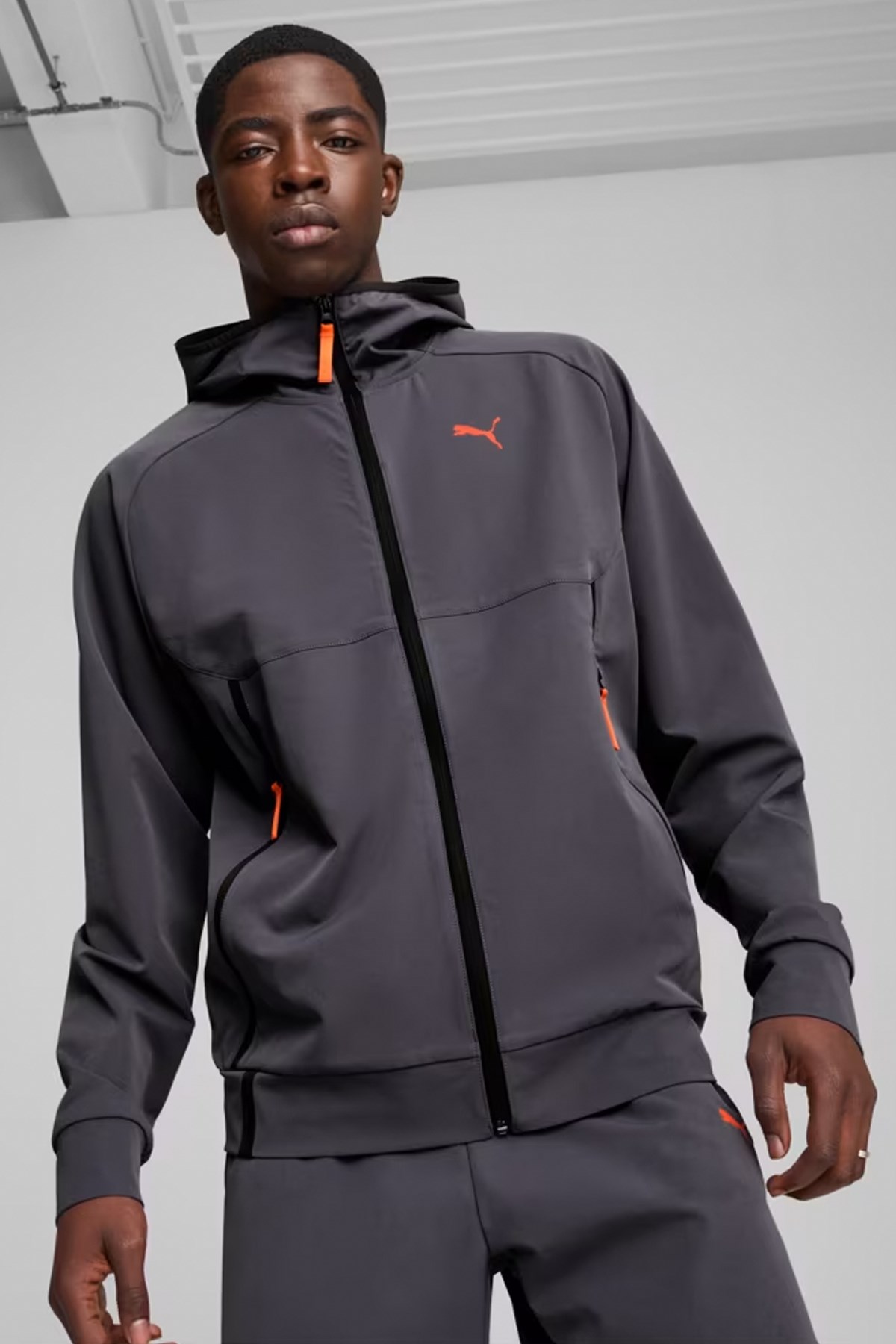 Puma Tech Track Erkek Sweatshirt 62548669 Gri