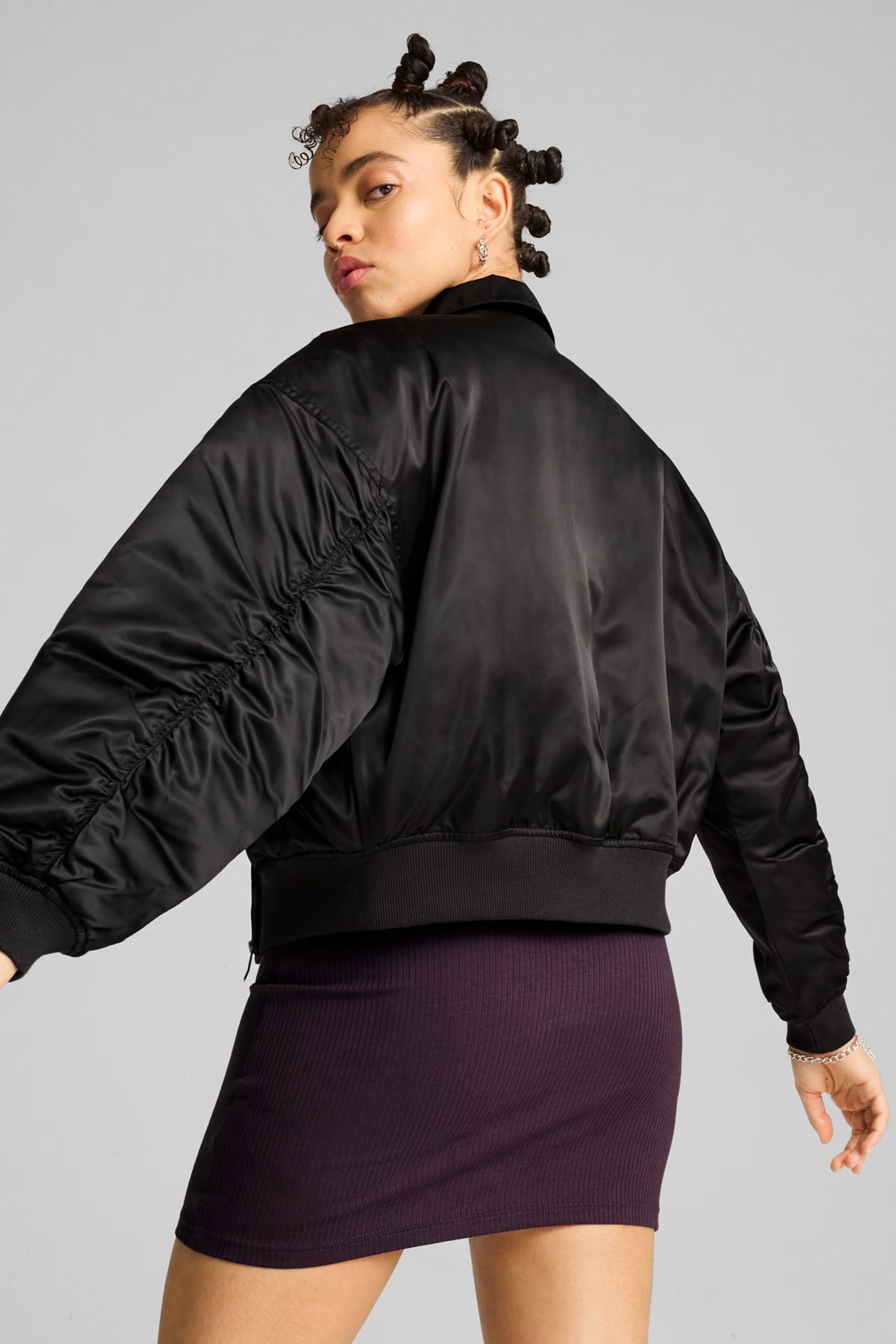 Puma Satin Kadın Sweatshirt 62651601 Siyah