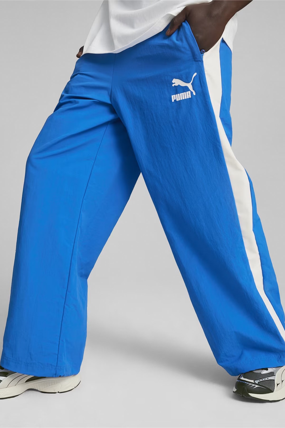 Puma T7 Oversized Woven Erkek Oversize Tek Alt 62693158 Mavi
