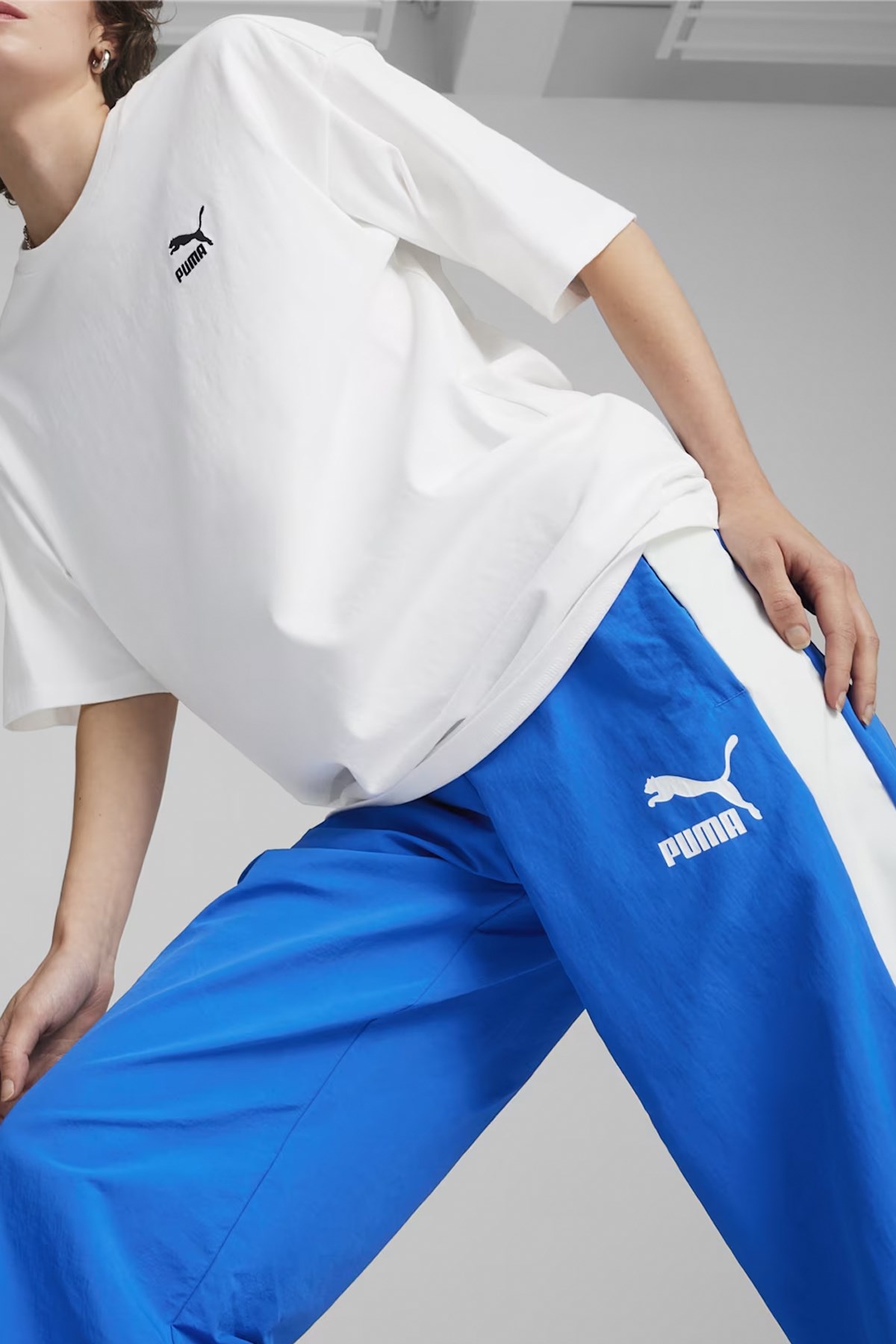 Puma T7 Oversized Woven Erkek Oversize Tek Alt 62693158 Mavi