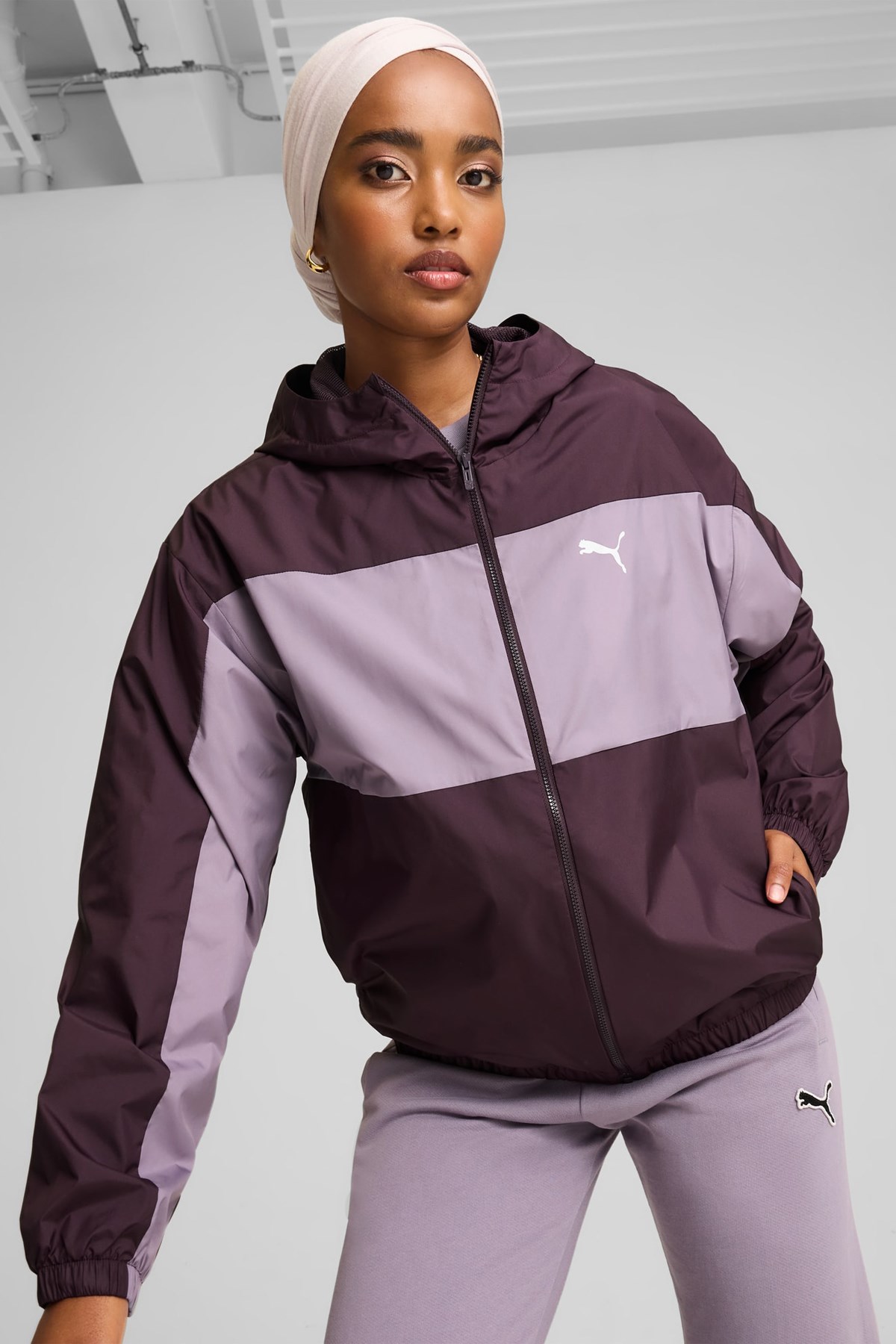 Puma Mesh Lined Kadın Rüzgarlık 62747444 Mor