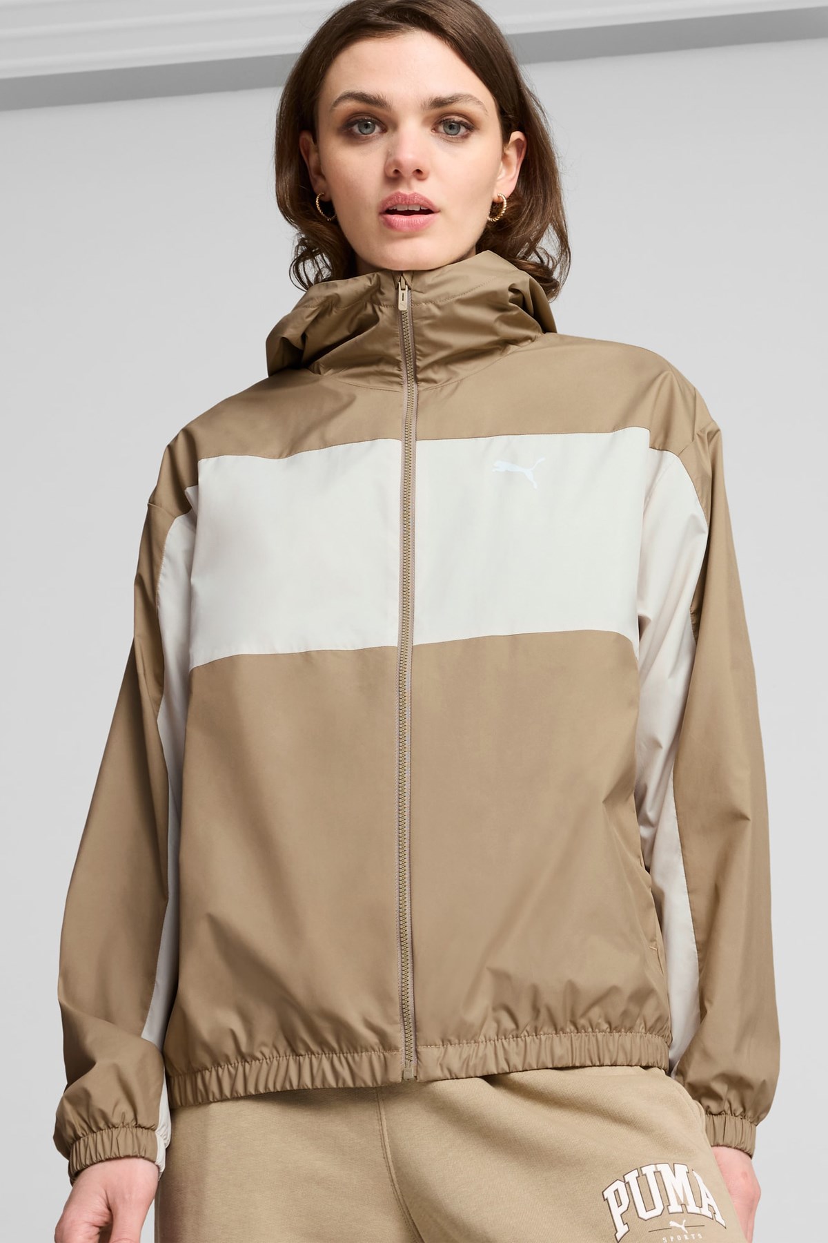 Puma Mesh Lined Kadın Rüzgarlık 62747467 Bej