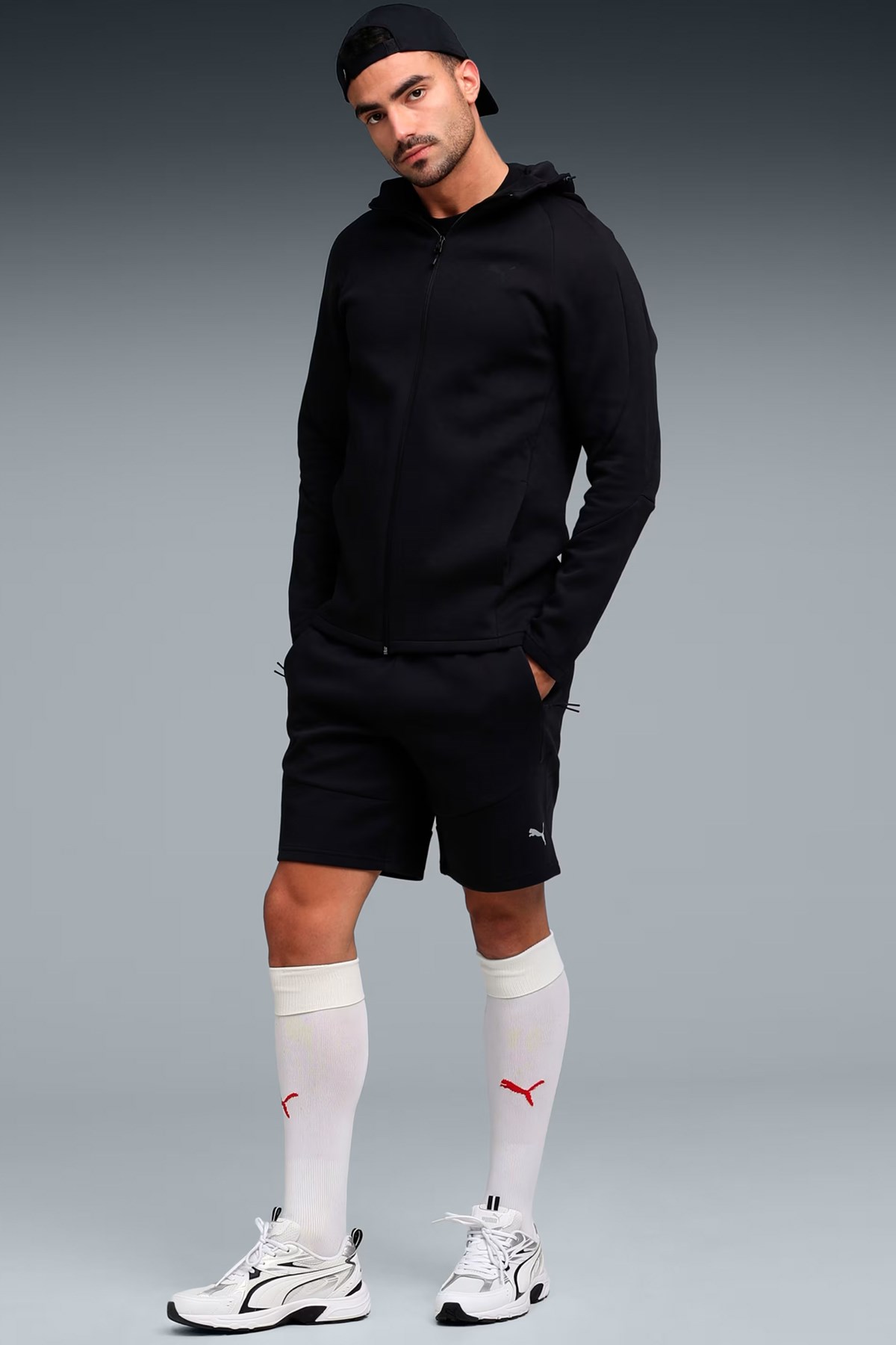 Puma Evostripe Core Erkek Sweatshirt Siyah