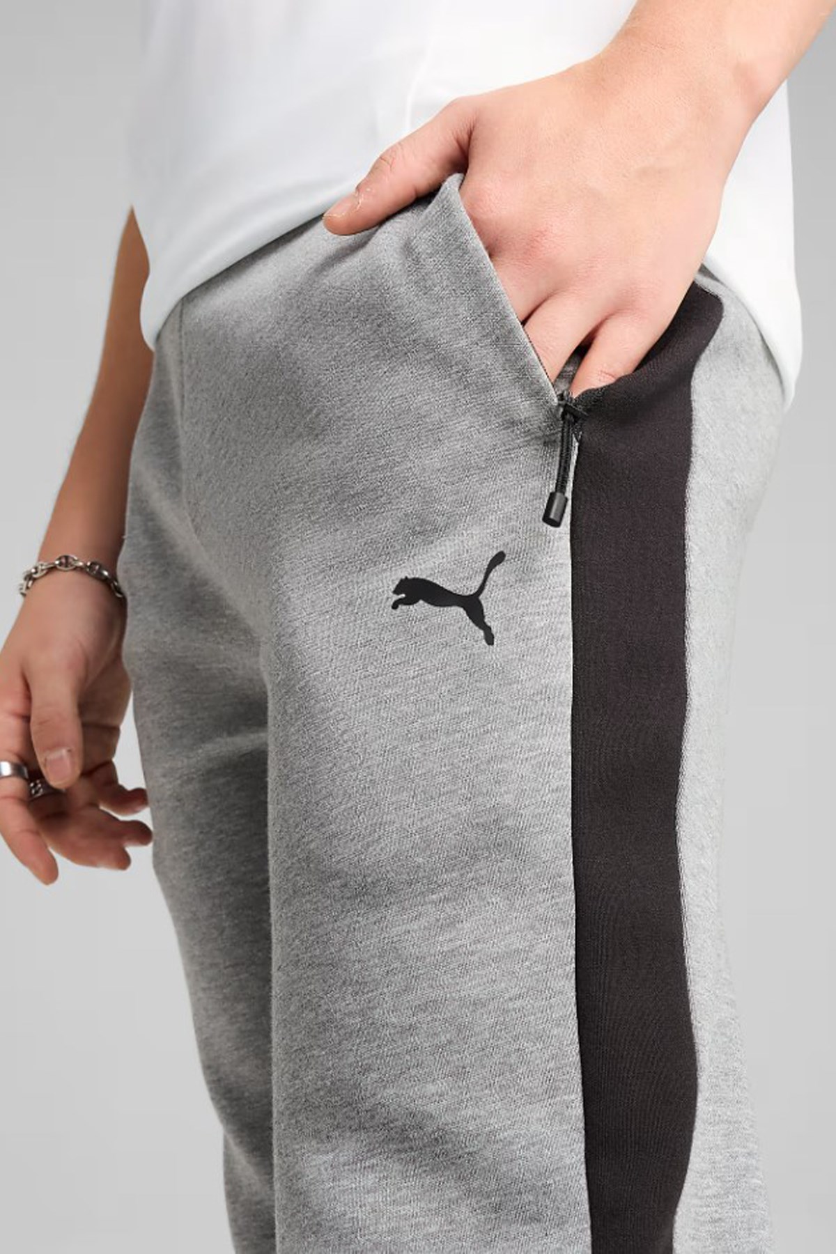 Puma Evostripe Core Erkek Eşofman Altı Gri