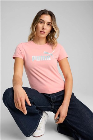 Puma Metallic No. 1 Logo Kadın Tişört 63153618