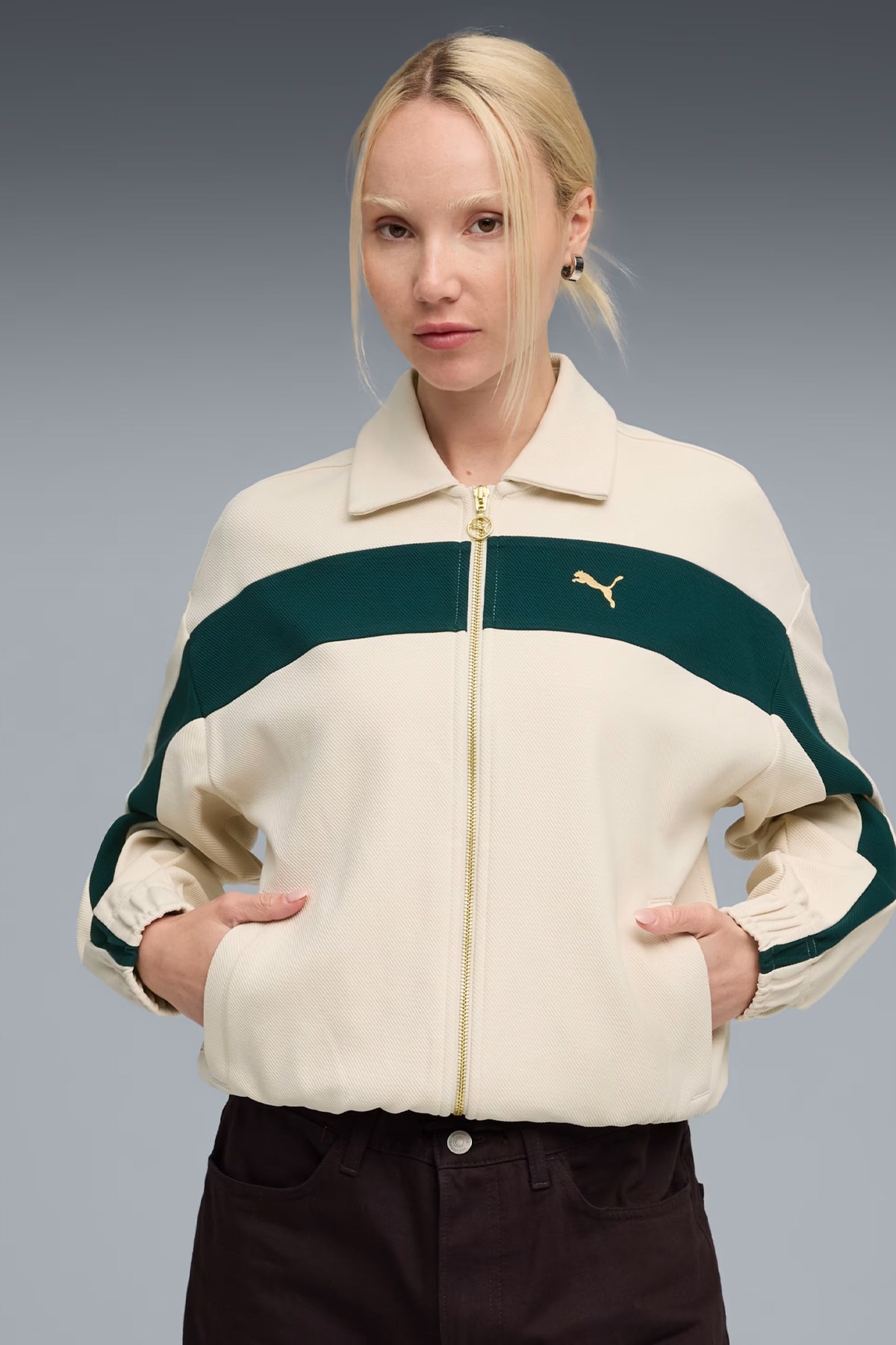 Puma T7 Relaxed Track Kadın Ceket Bej