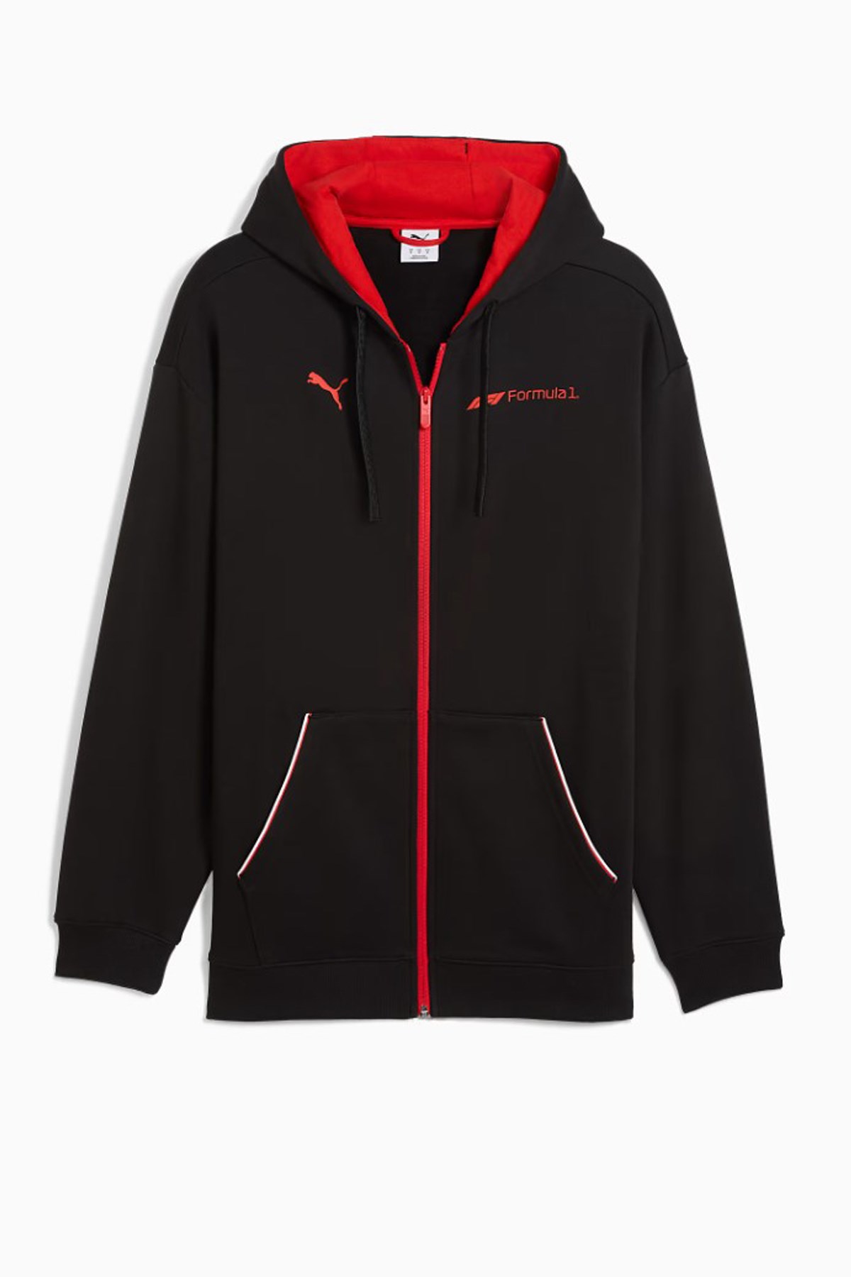 Puma F1 Essential Fullzip Erkek Sweatshirt Siyah
