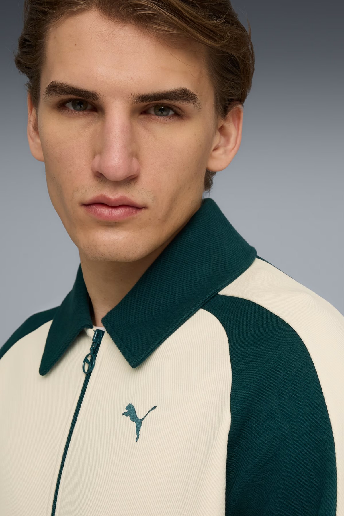 Puma T7 Relaxed Track Unisex Ceket Bej