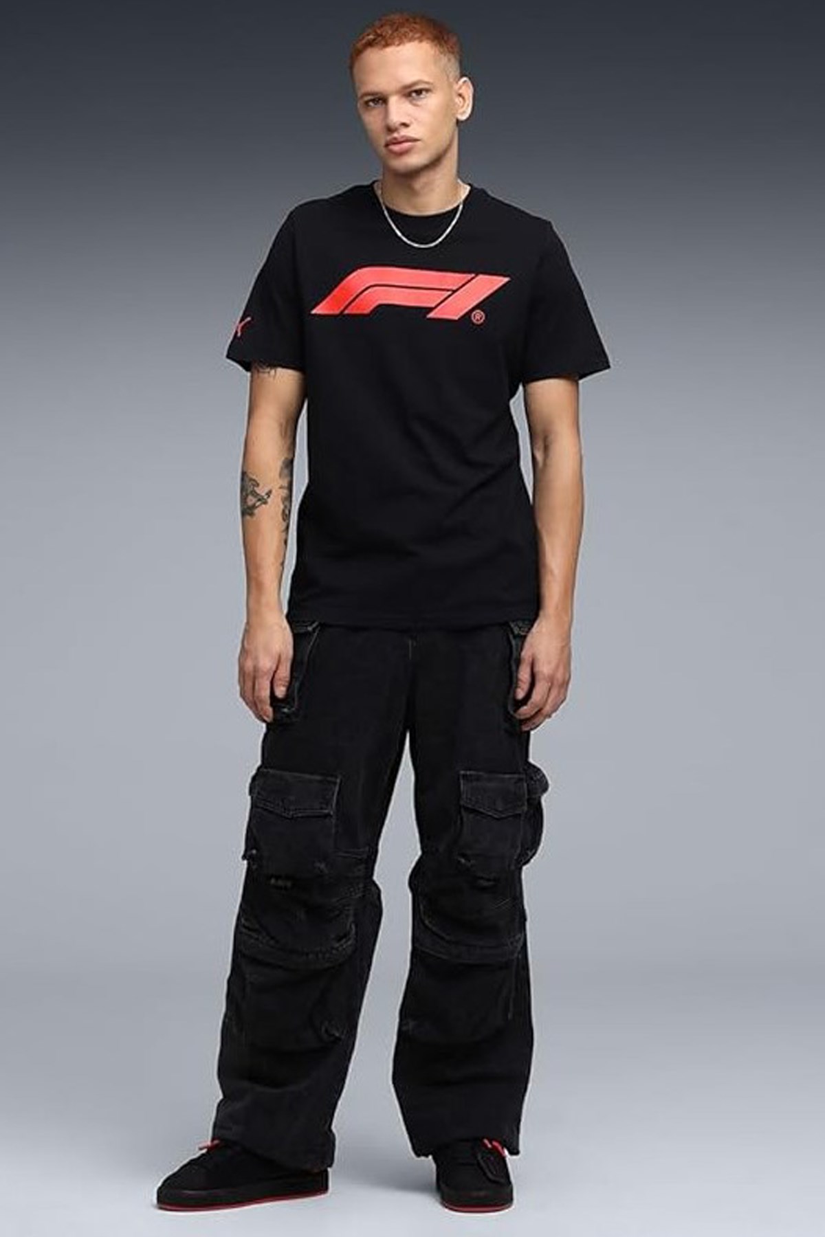 Puma F1 Ess Logo Erkek Tişört 63326401 Siyah