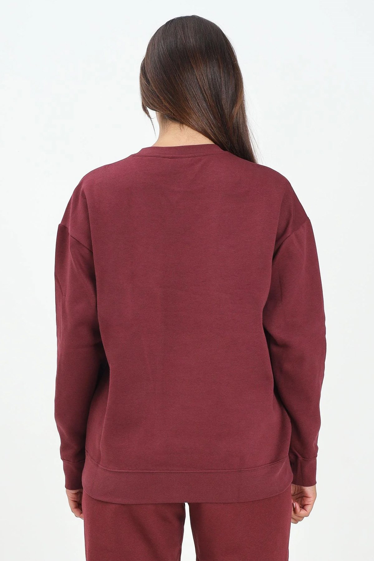 Puma Ess Small Logo Kadın Sweatshirt Bordo