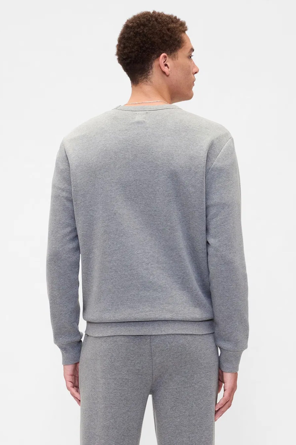 Gap V-Lw Db Fleece Erkek Sweatshirt 645634014 Gri