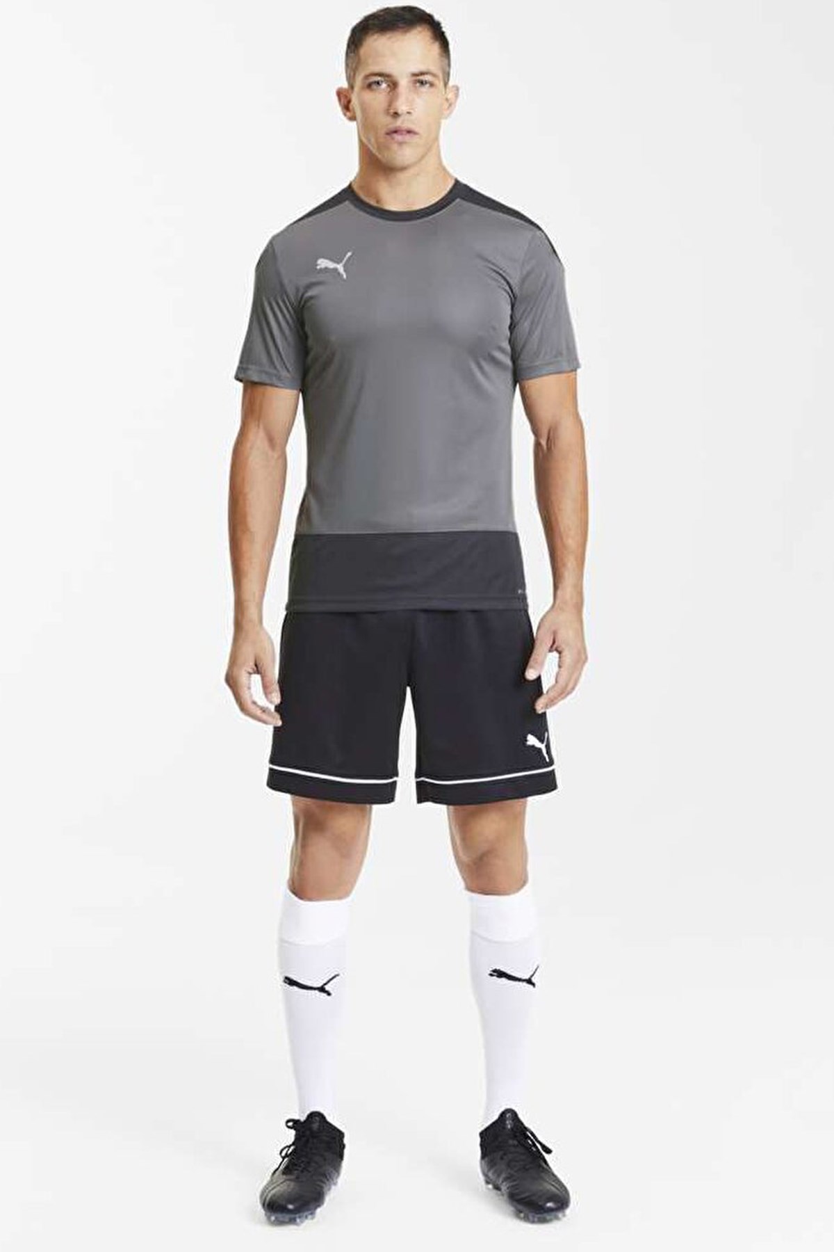 Puma Teamgoal 23 Training Jersey Erkek Tişört 65648213 Gri