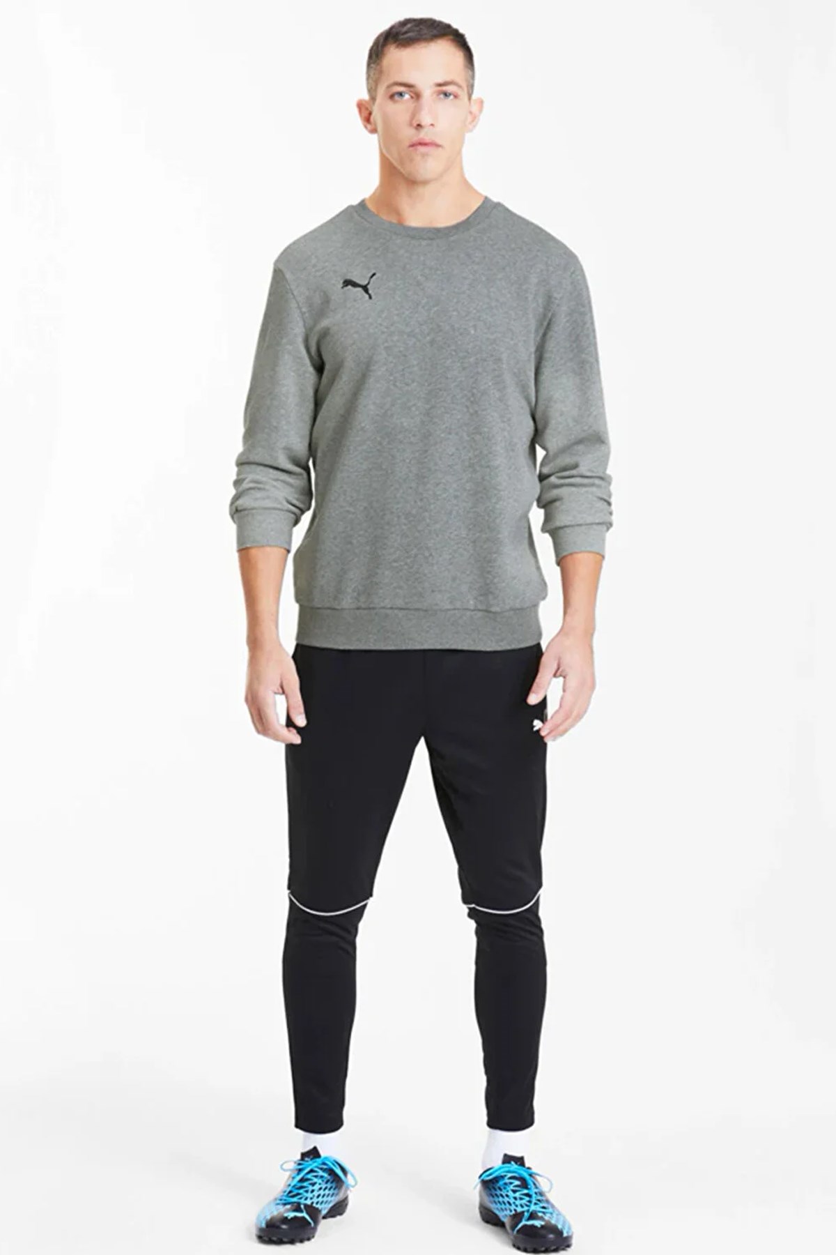 Puma Team Goal 23 Erkek Sweat 6569333 Gri
