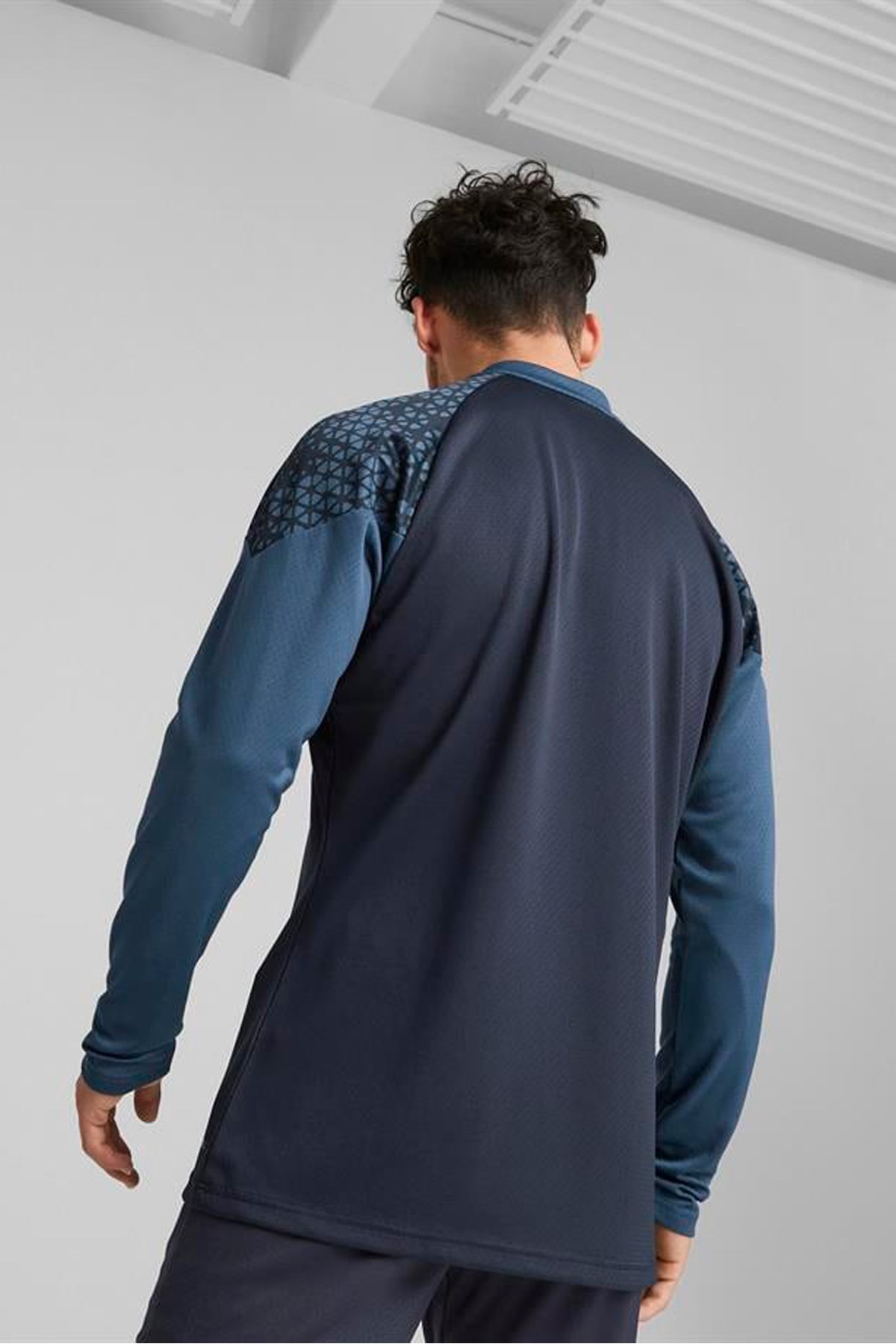 Puma Teamcup Training Yarım Fermuar Antreman Sweat 65798206 Lacivert