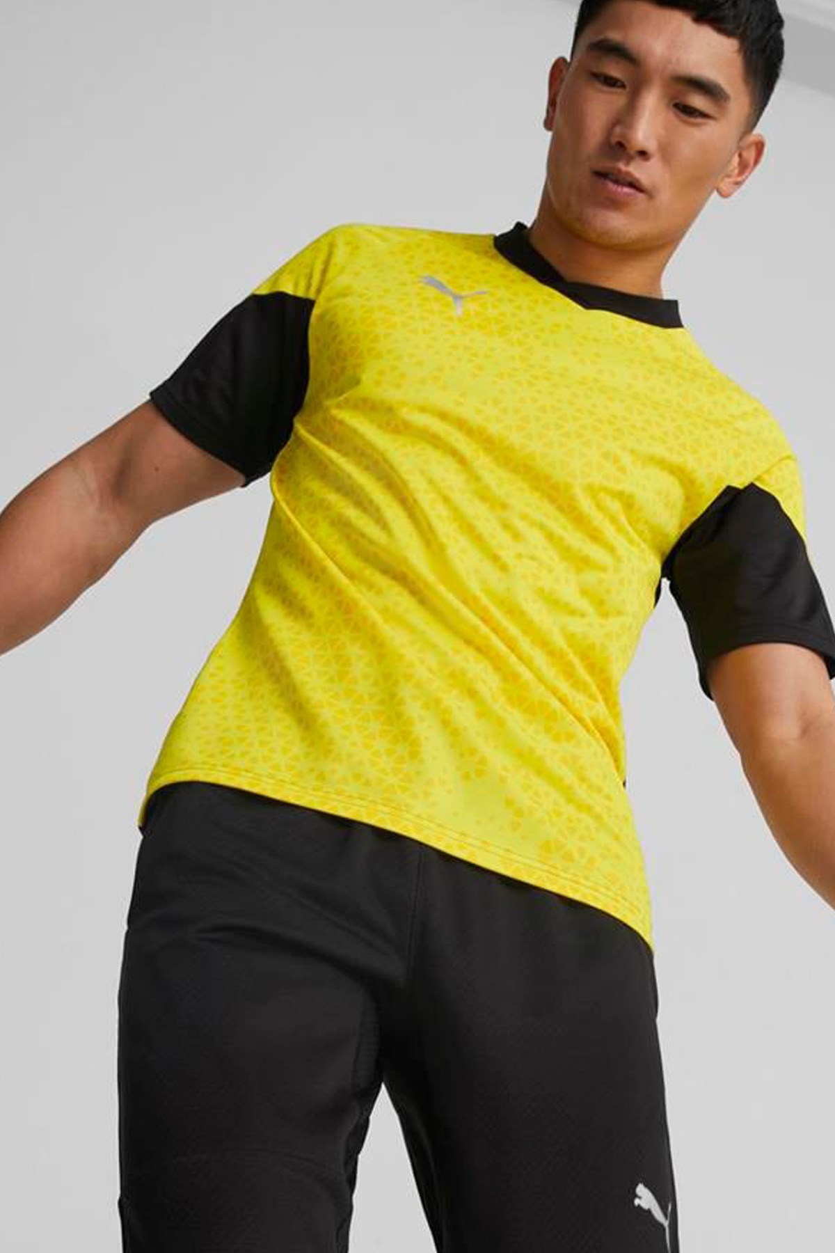 Puma Teamcup Training Jersey Erkek Tişört 65798419 Sarı