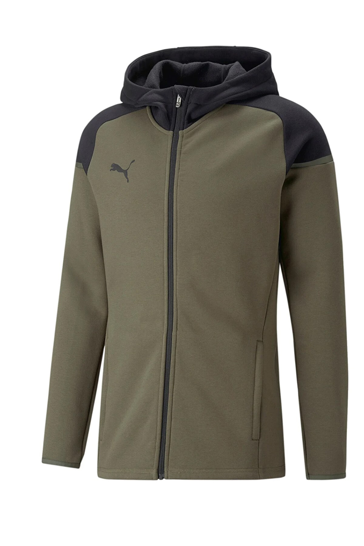 Puma Team Cup Kapüşonlu Erkek Ceket 65798735 Haki