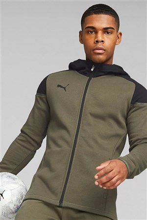 Puma Team Cup Kapüşonlu Erkek Ceket 65798735 Haki