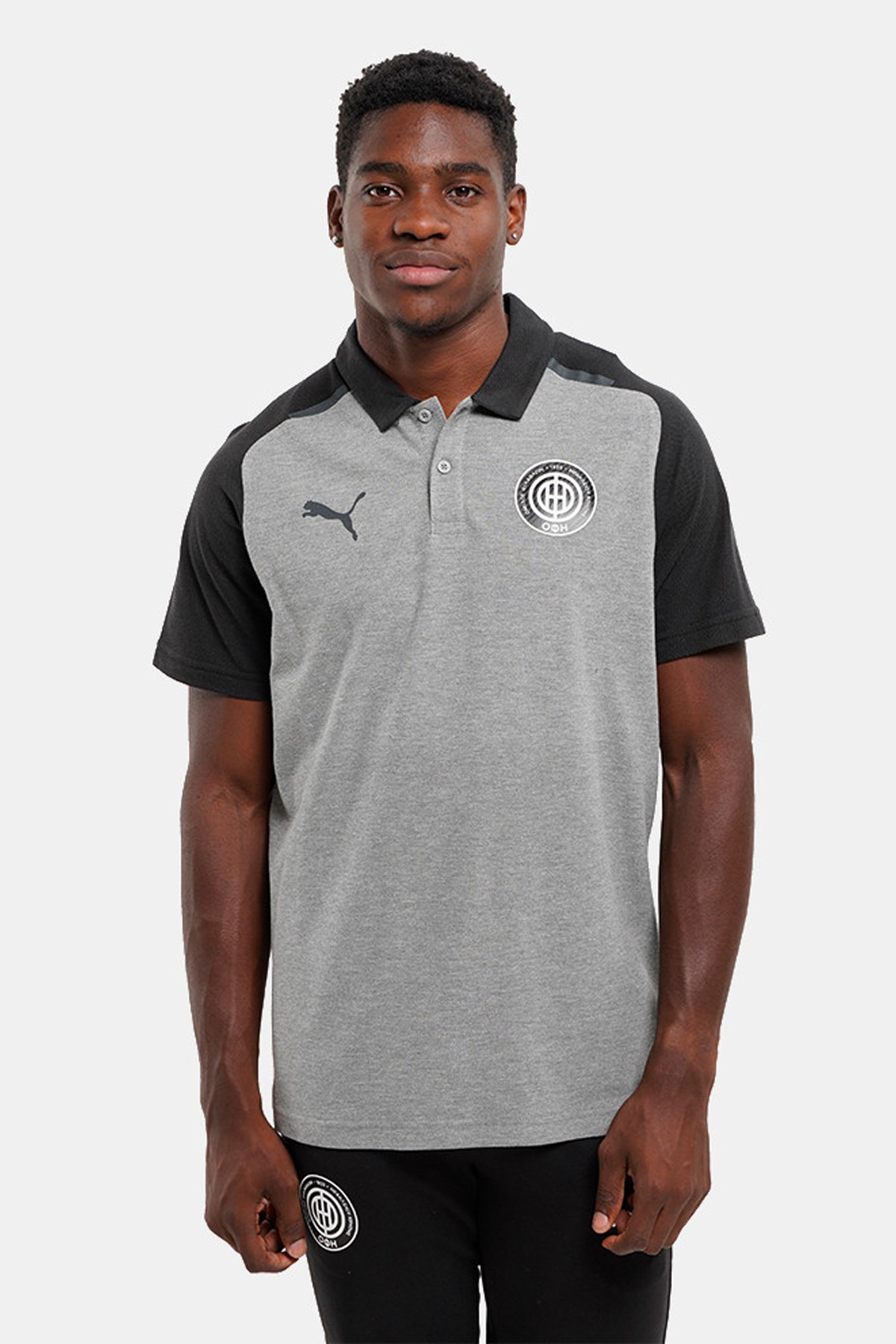 Puma Teamcup Casuals Erkek Polo  65799113 Gri
