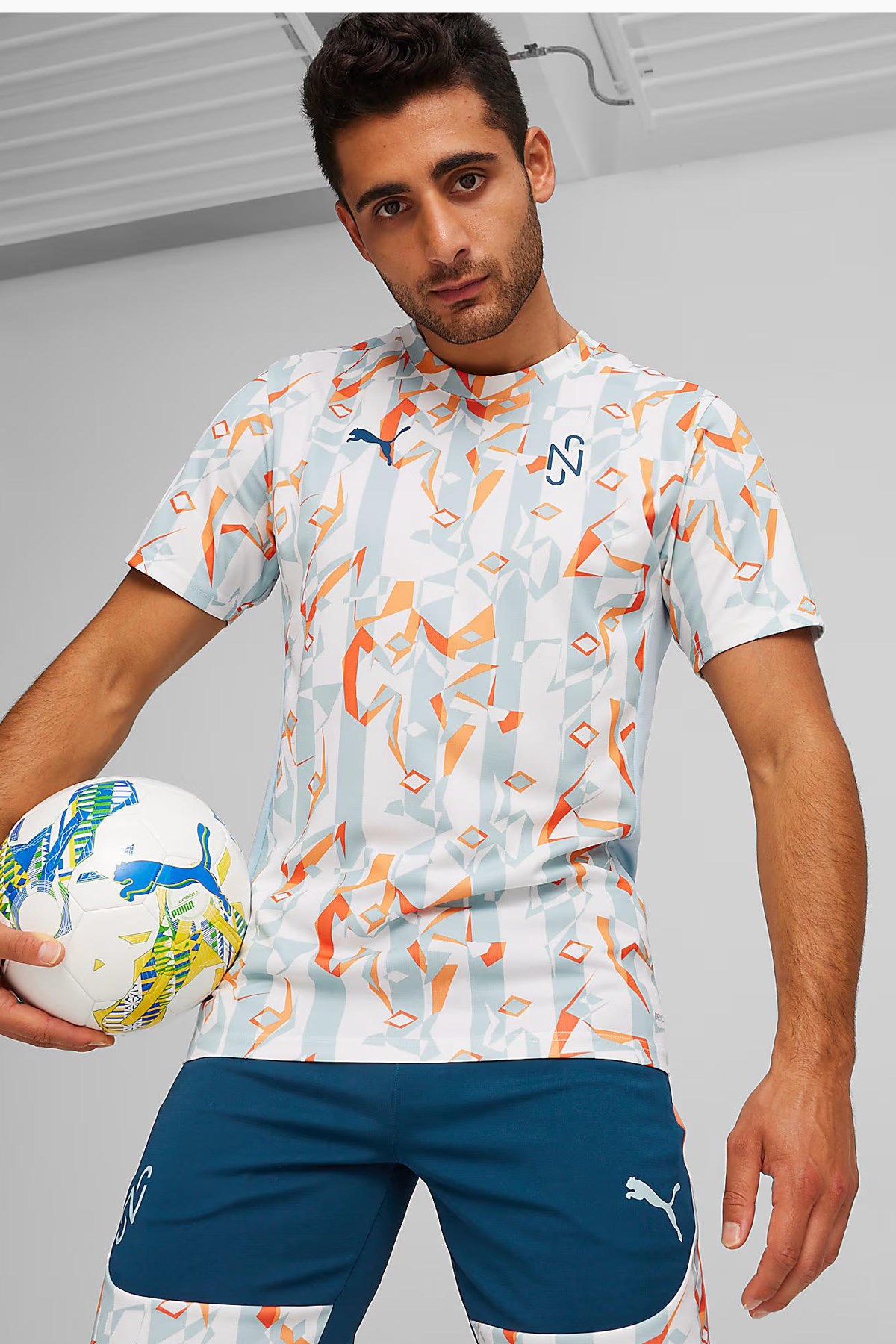 Puma Neymar Jr Creativity Jersey Erkek Tişört 65895313 Çok Renkli