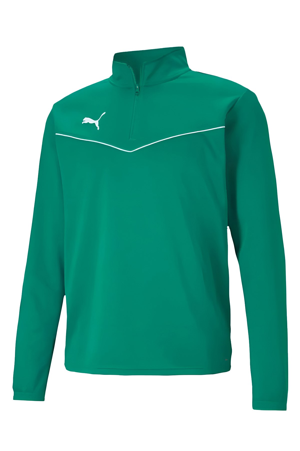 Puma Team Rise 1/4 Fermuarlı Erkek Sweat 65909705 Yeşil