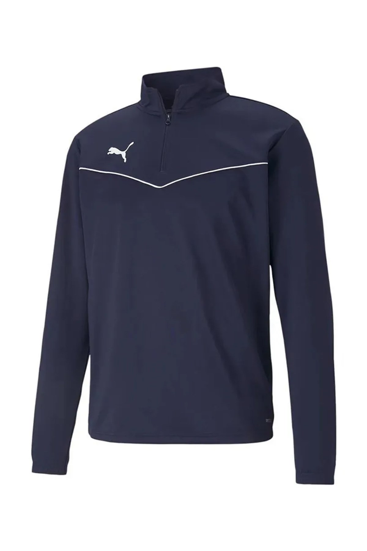 Puma Team Rise 1/4 Fermuarlı Erkek Sweat 65909706 Lacivert
