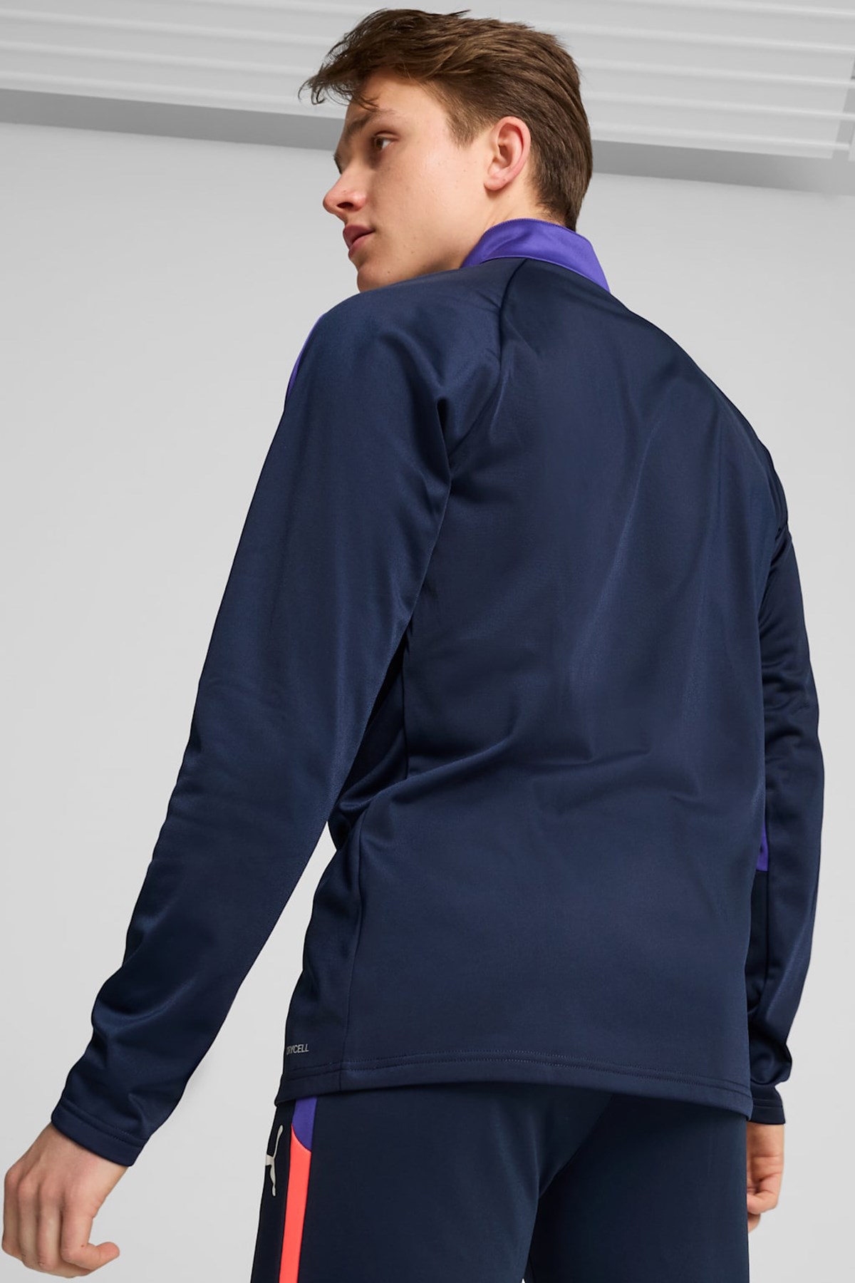 Puma individualliga Erkek fermuarlı sweatshirt 65951501 Lacivert
