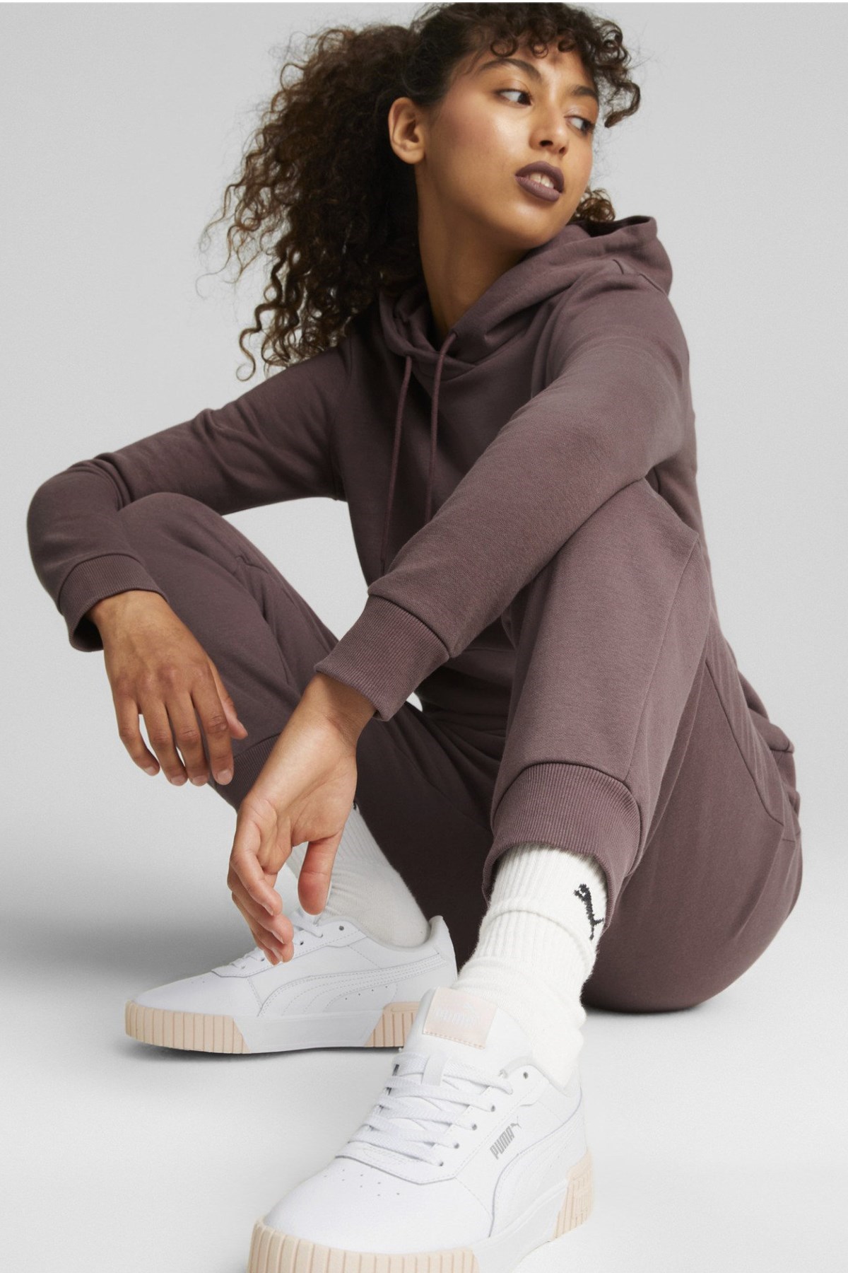 Puma Ess+ Embroidery Kadın Eşofman Altı 67000775 Bordo