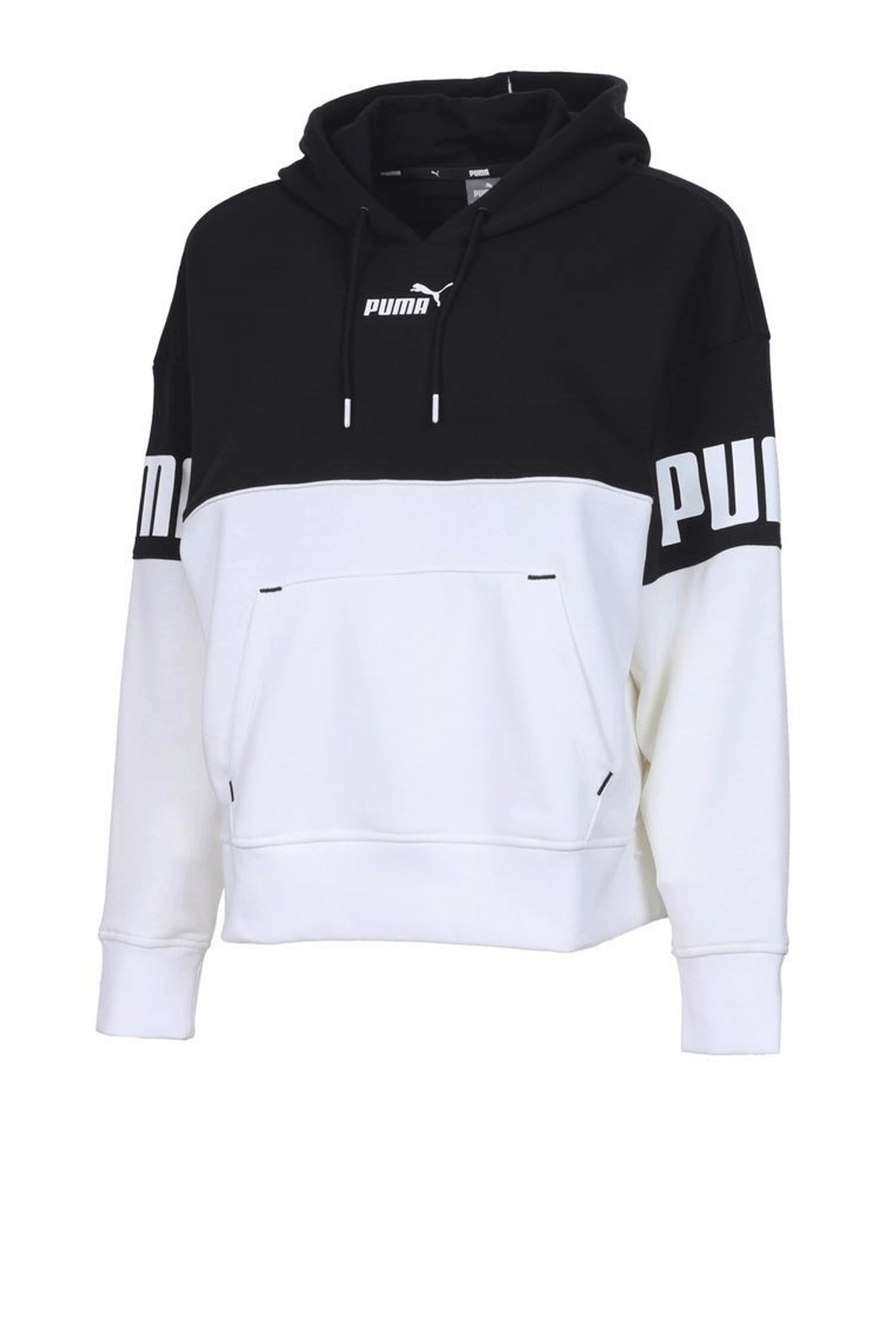 Puma power Colorblock Kadın Sweatshirt 67001501 Siyah