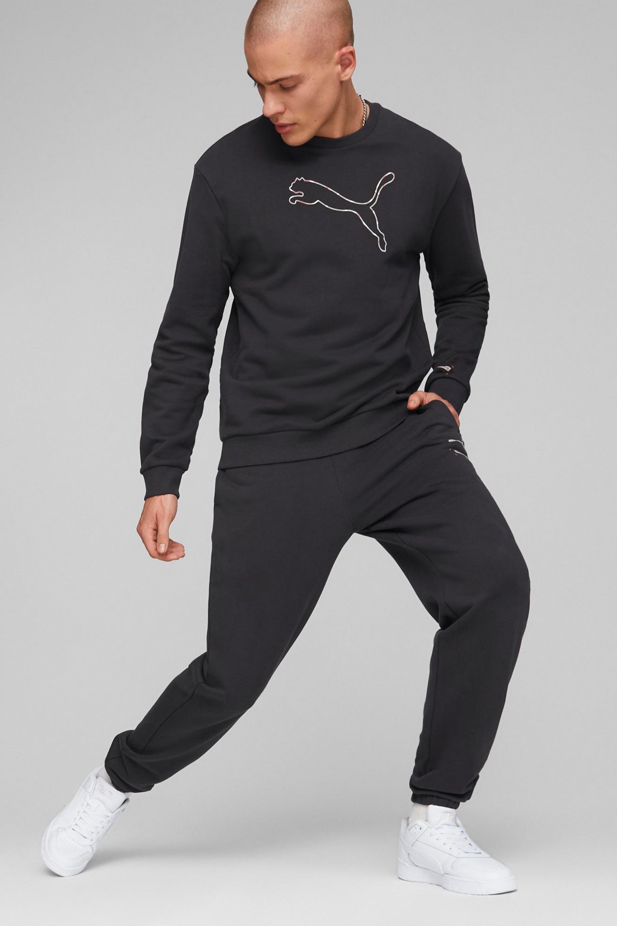 Puma Better Crew FL Erkek Sweatshirt 67002875 Siyah