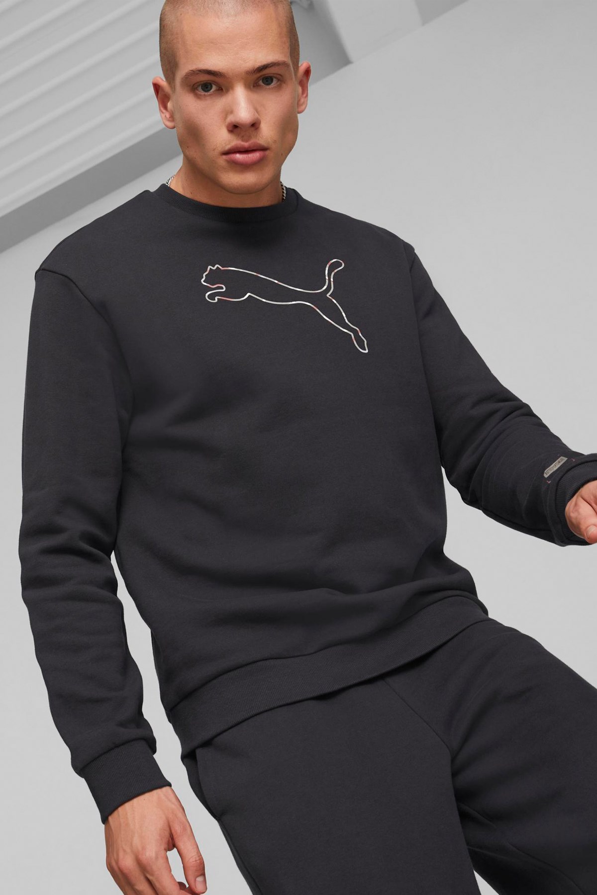 Puma Better Crew FL Erkek Sweatshirt 67002875 Siyah