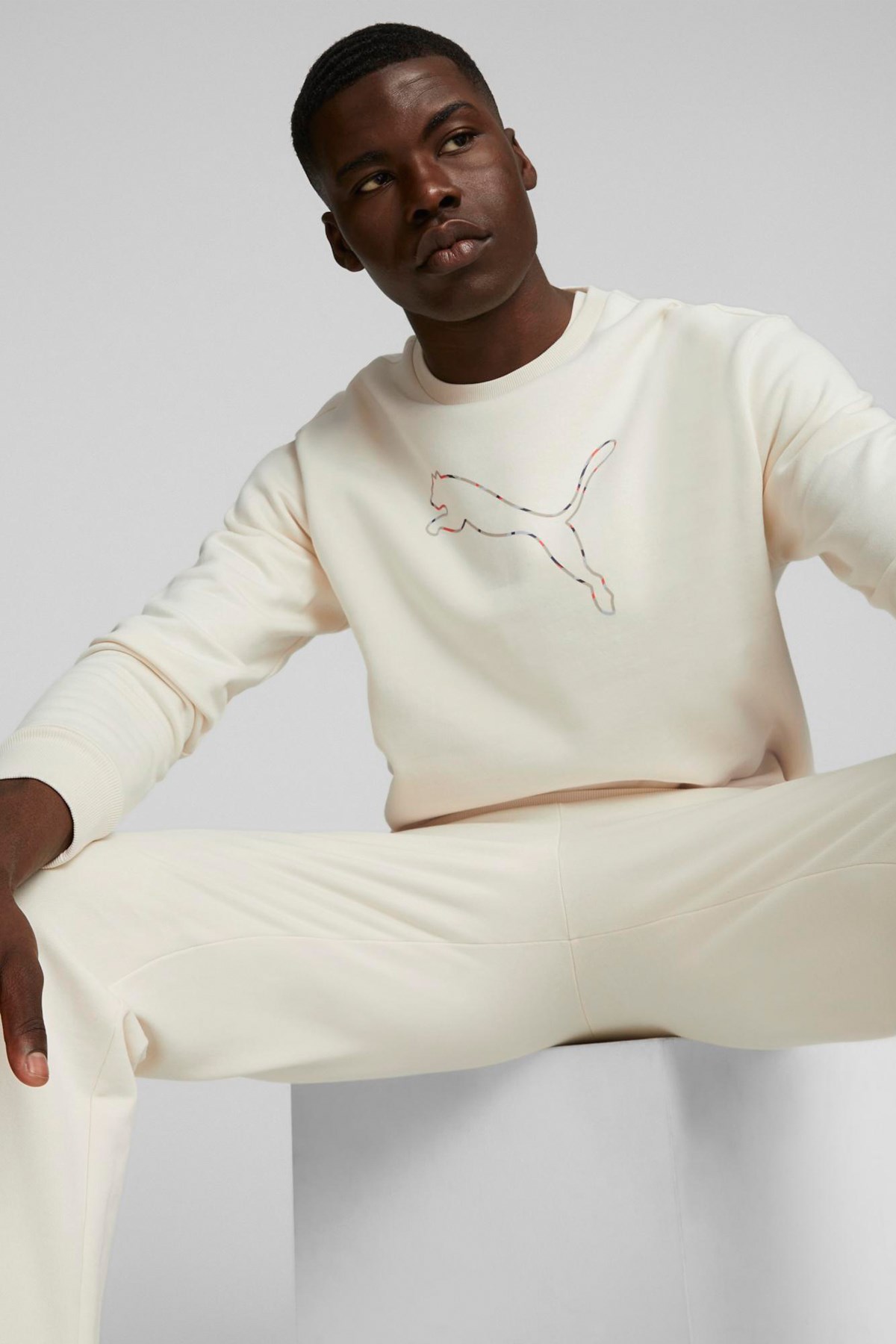 Puma Better Crew FL Erkek Sweatshirt 67002899 Beyaz