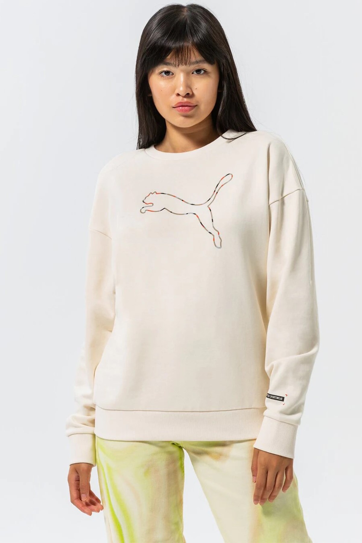 Puma Better Crew FL Kadın Sweatshirt 67003599 Beyaz