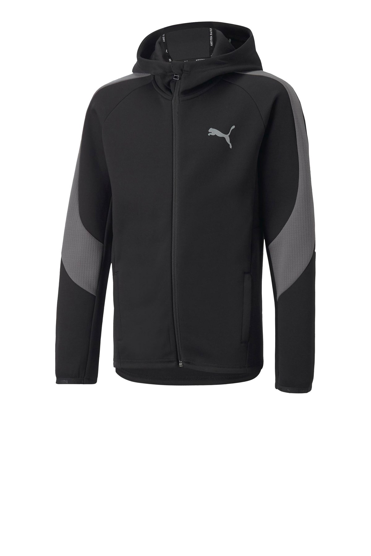 Puma Evostripe Full-Zip Çocuk Sweatshirt 67006801 Siyah
