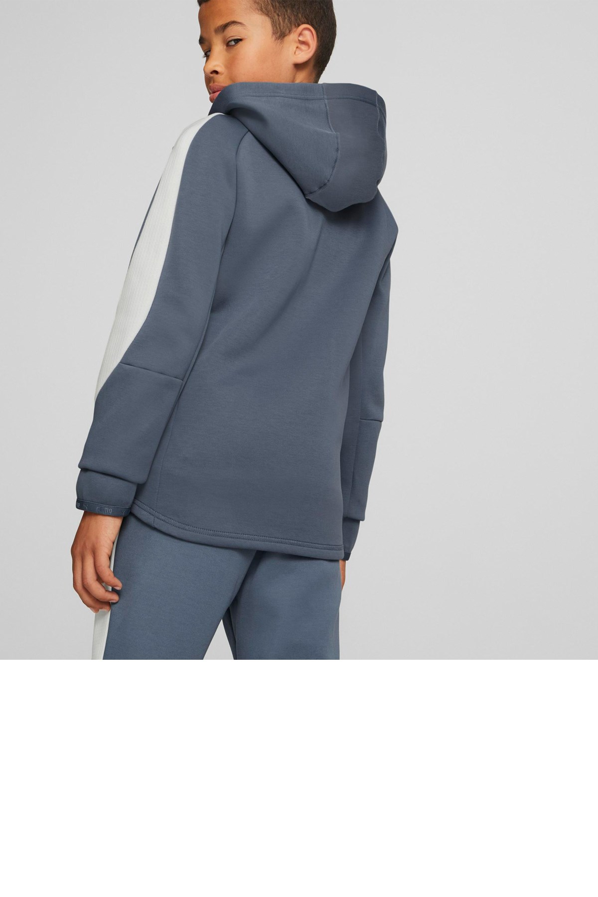 Puma Evostripe Full-Zip Çocuk Sweatshirt 67006818 Mavi