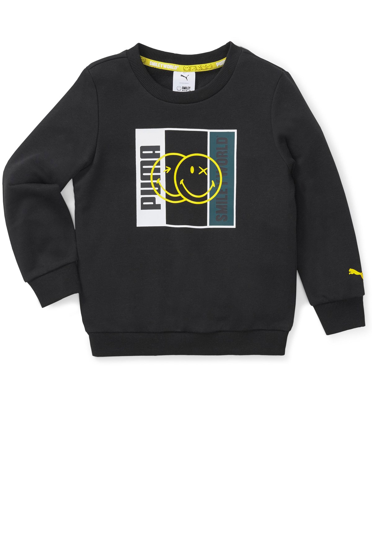 Puma X SW Crew TR Çocuk Sweatshirt 67035201 Siyah