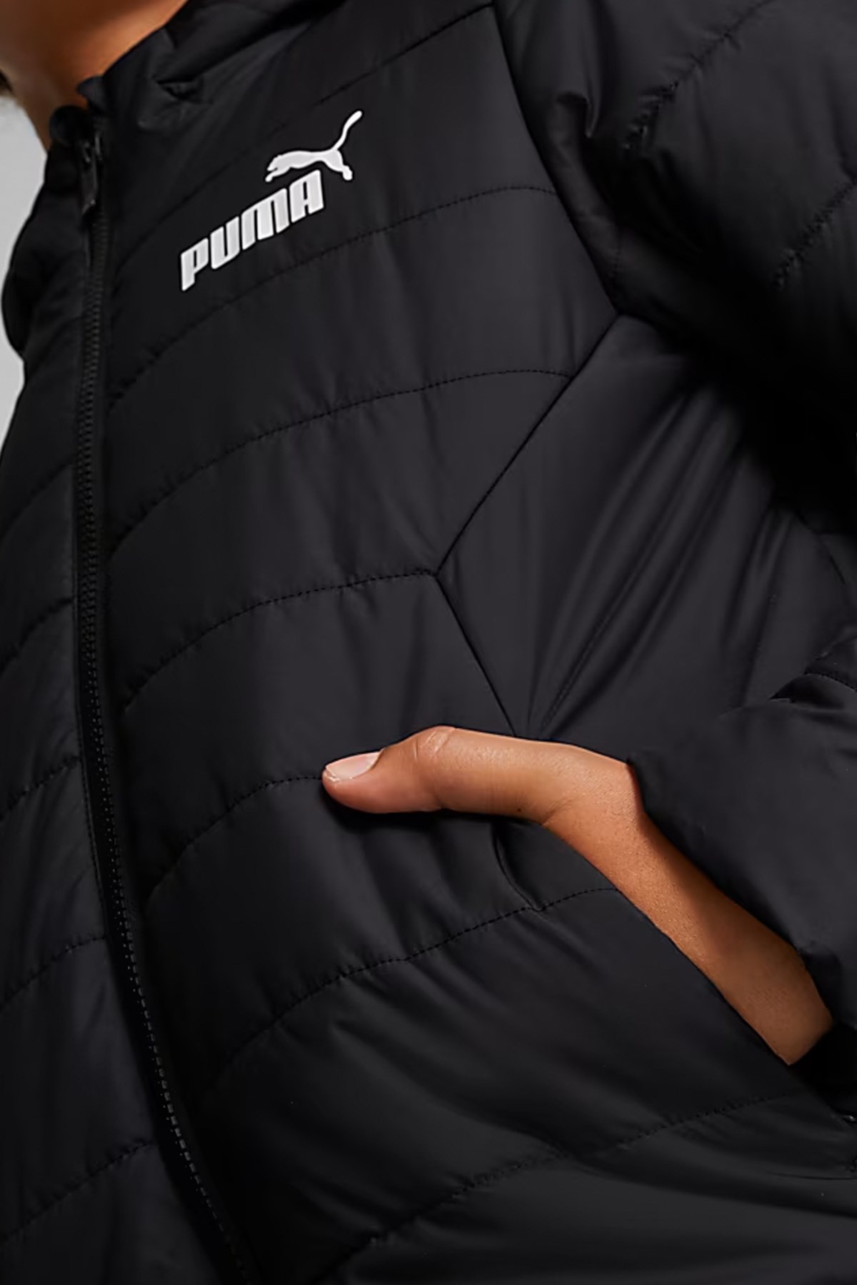 Puma Ess Padded Çocuk Mont 67055901 Siyah