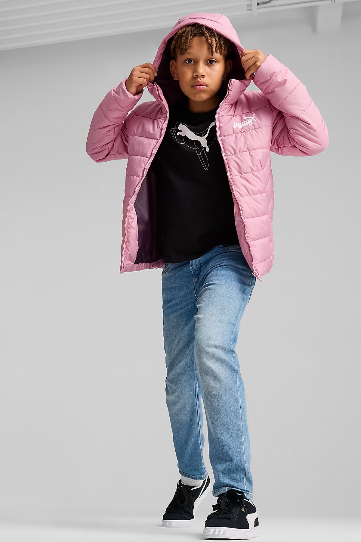 Puma Ess Padded Çocuk Mont 67055948 Pembe