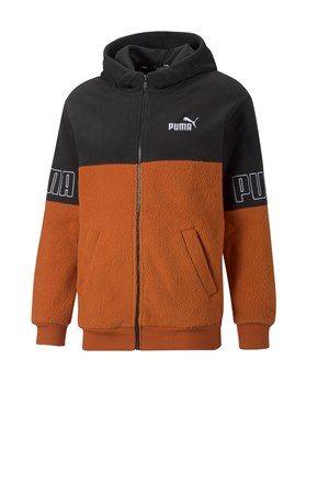 Puma power Winterized Full-Zip Erkek Sweatshirt 67082664 Turuncu