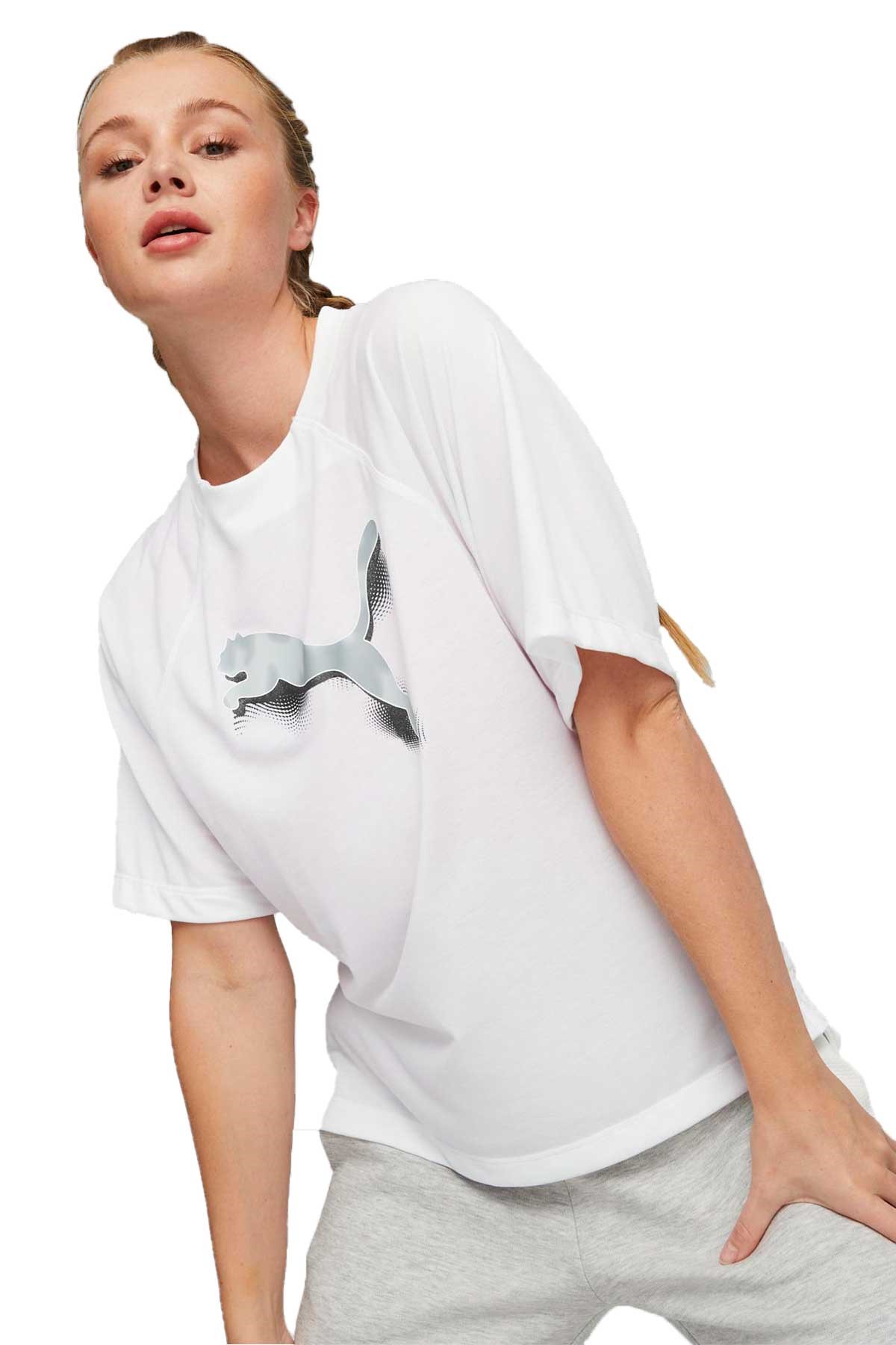 Puma Modern Sports Kadın Tişört 67309602 Beyaz