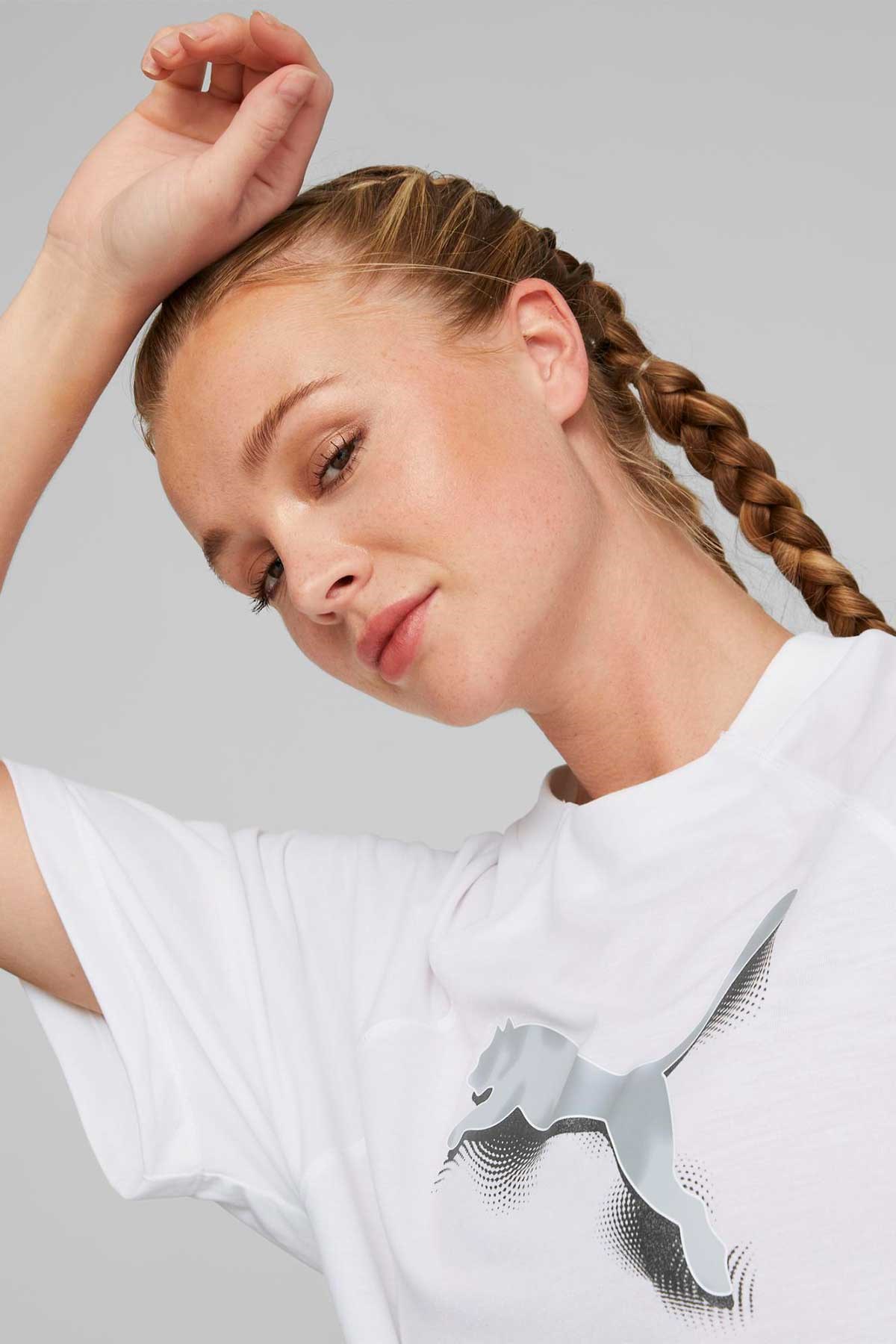 Puma Modern Sports Kadın Tişört 67309602 Beyaz