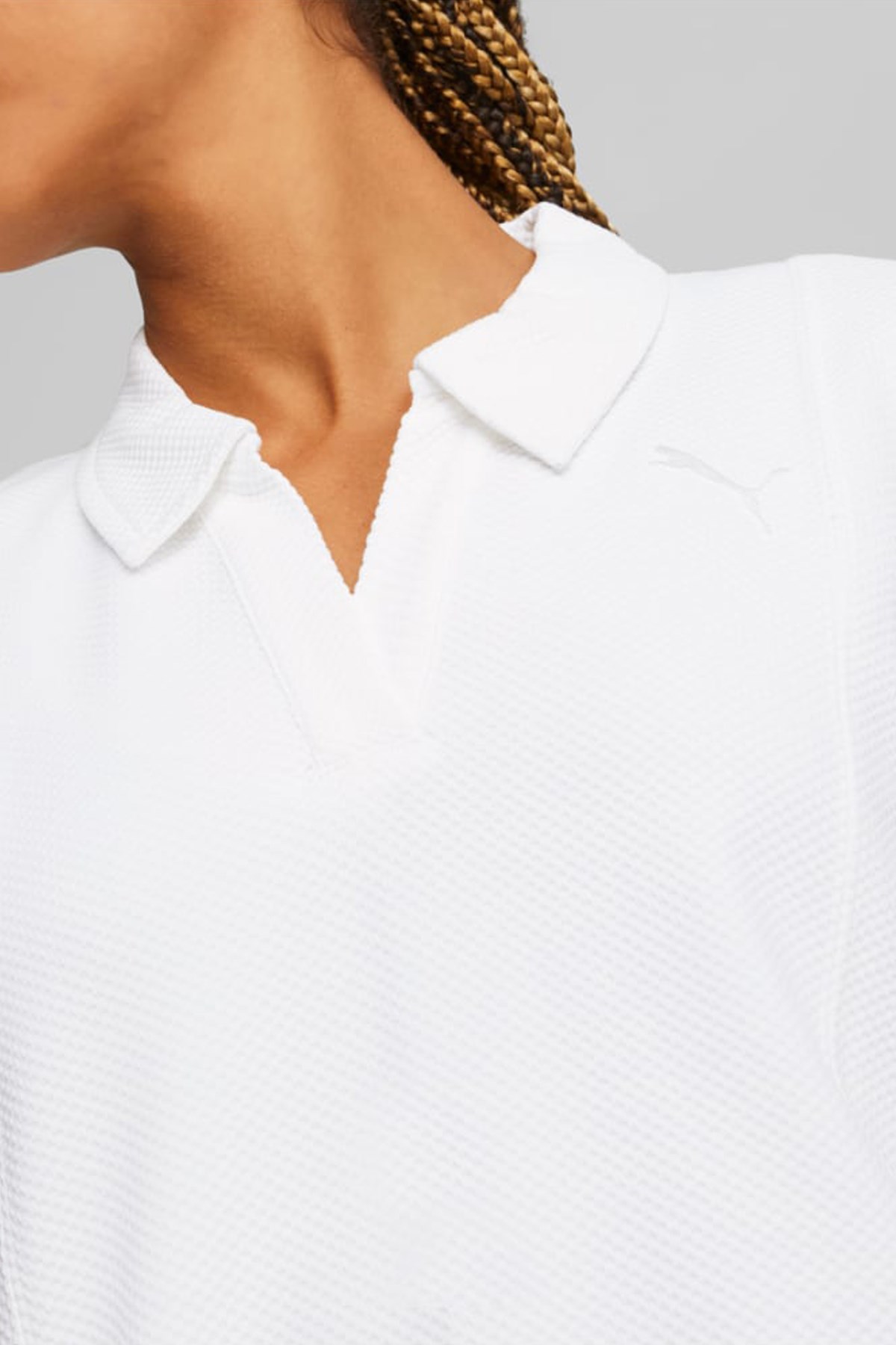 Puma Her Polo Dress Kadın Elbise 67311602 Beyaz