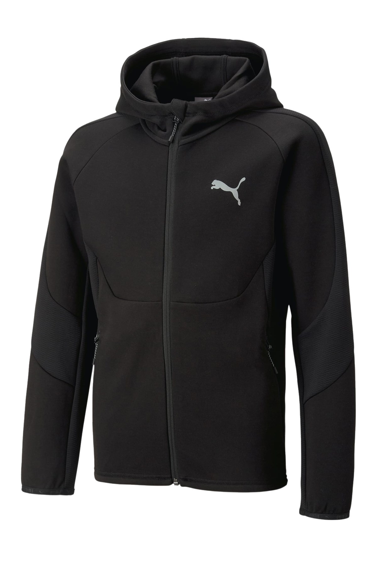 Puma Evostripe Full-Zip Çocuk Sweatshirt 67318801 Siyah