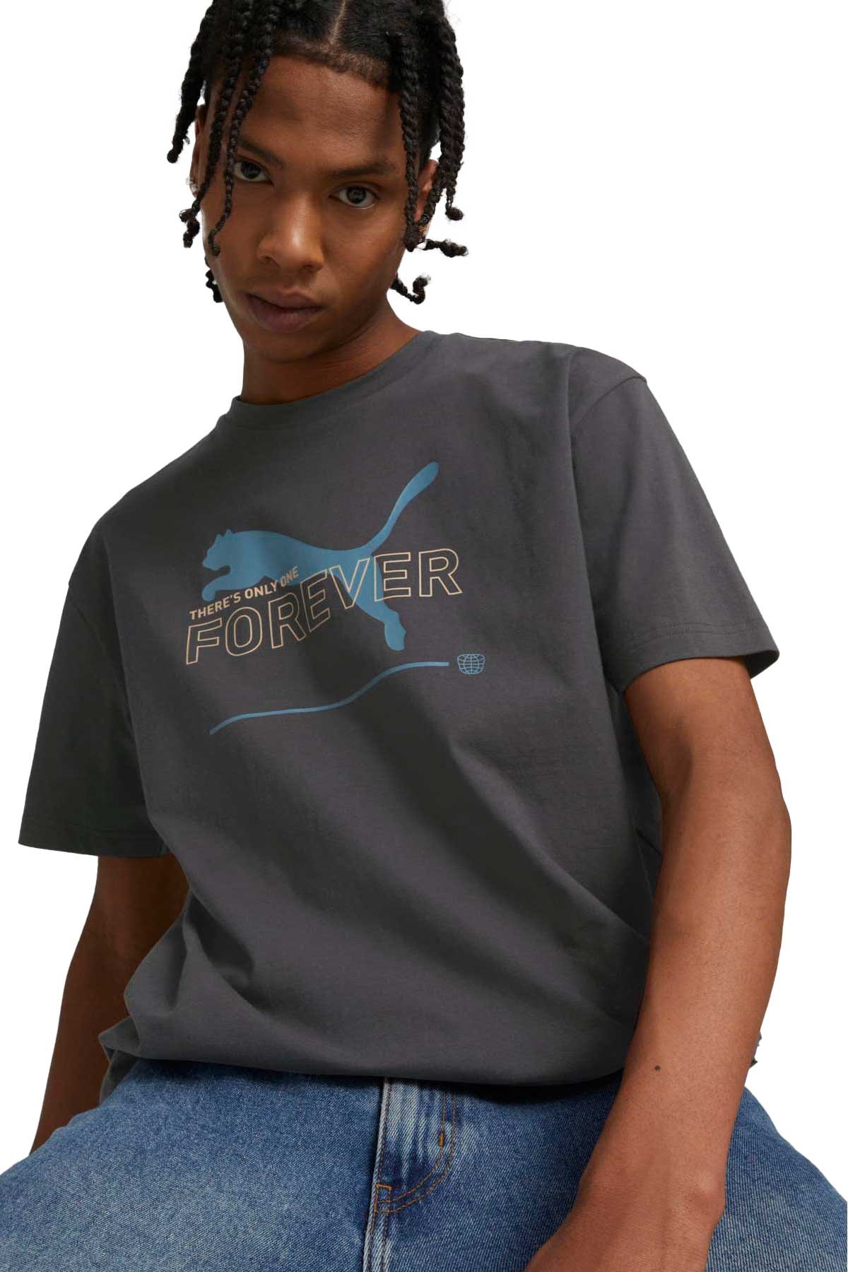 Puma ESS Better Relaxed Erkek Tişört 67329775 Gri