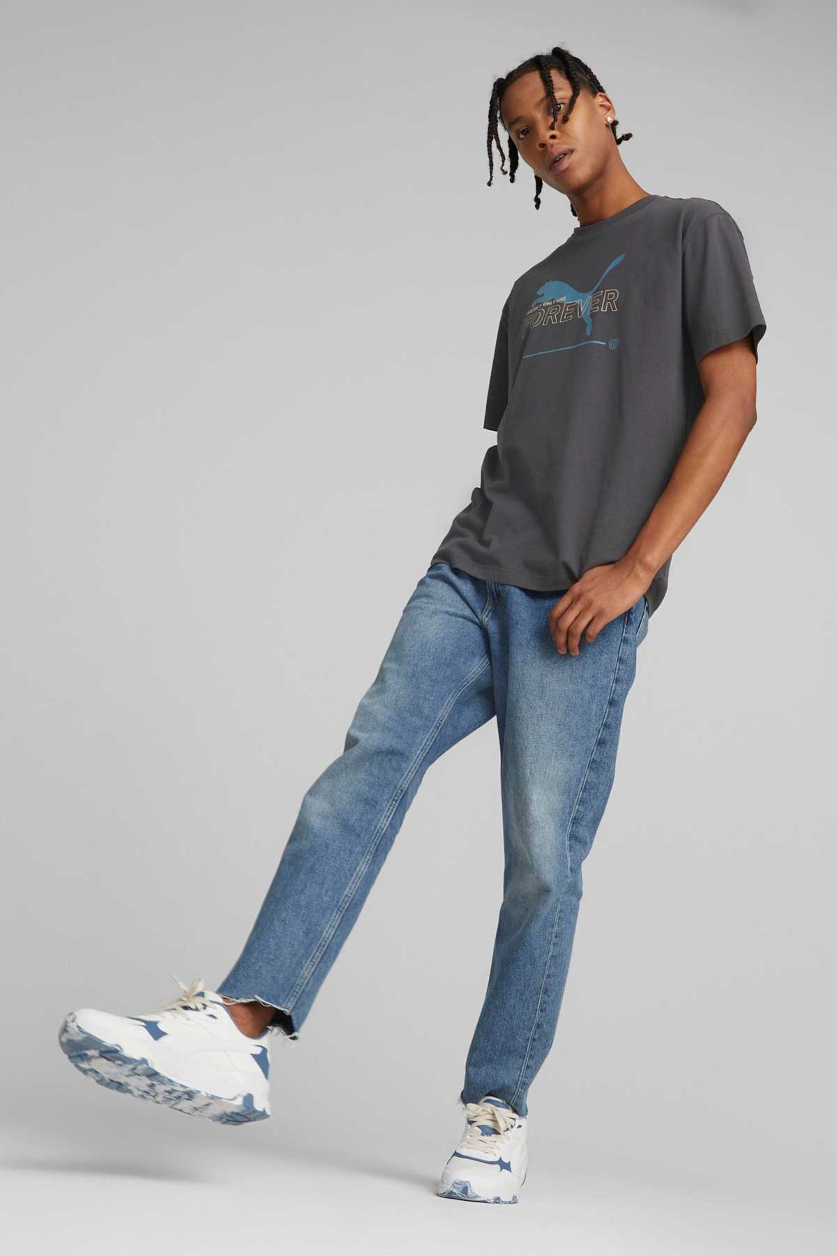 Puma ESS Better Relaxed Erkek Tişört 67329775 Gri
