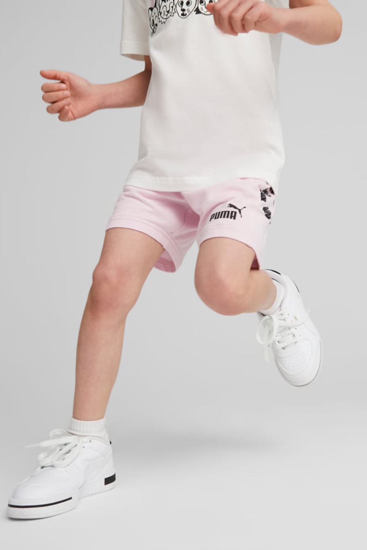 Puma Ess+ Mates Çocuk Şort 67334862 Pembe