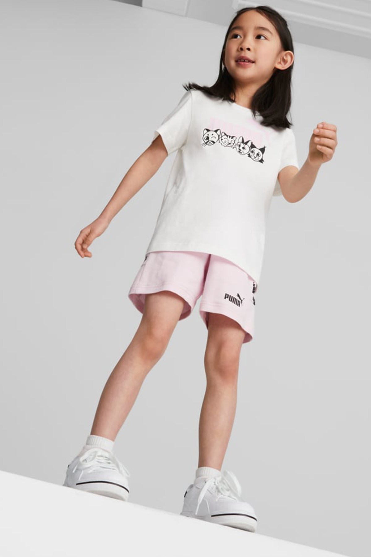 Puma Ess+ Mates Çocuk Şort 67334862 Pembe