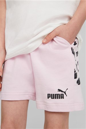Puma Ess+ Mates Çocuk Şort 67334862 Pembe
