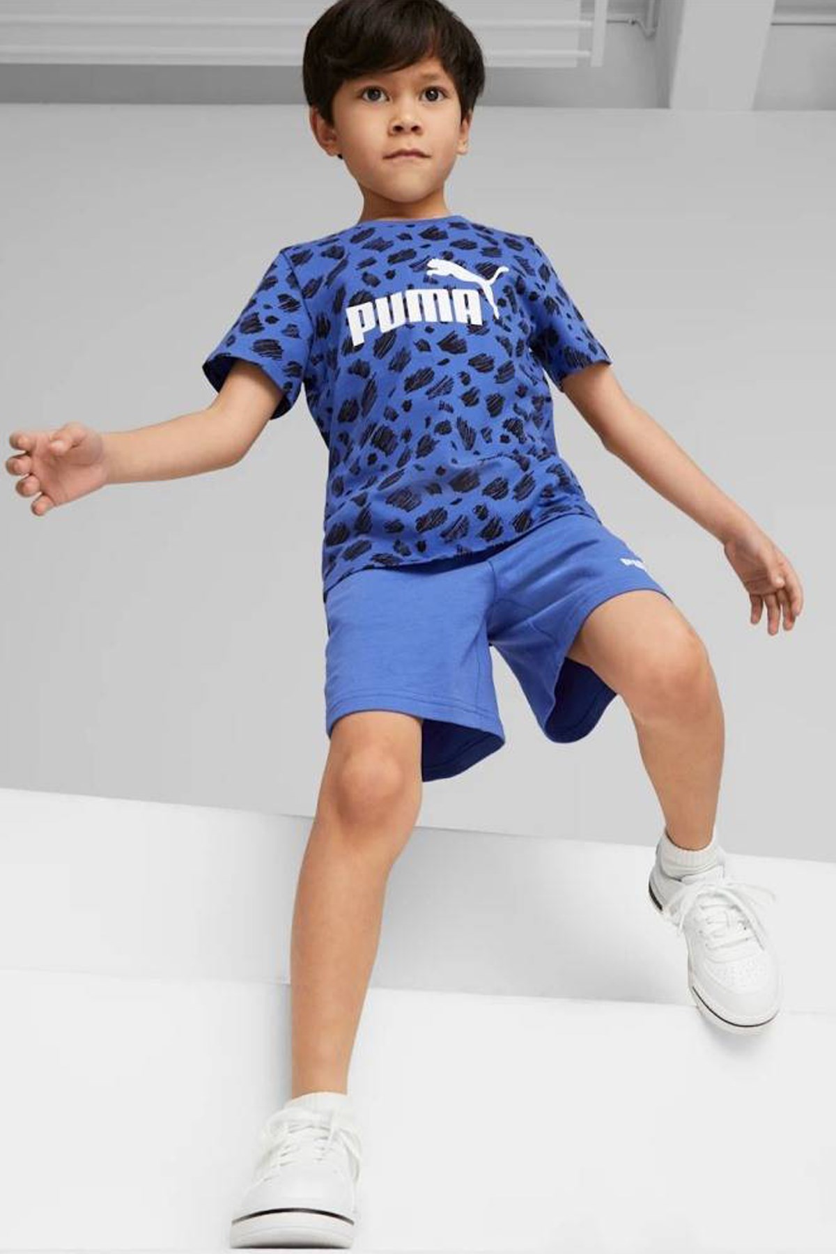 Puma Ess+ Mates Çocuk Şort 67334892 Mavi